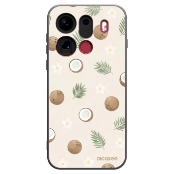 Picasee silikónový čierny obal pre OPPO Find X9 Pro - Coconut Breeze