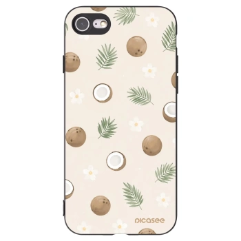 Picasee silikónový čierny obal pre Apple iPhone SE 2020 - Coconut Breeze