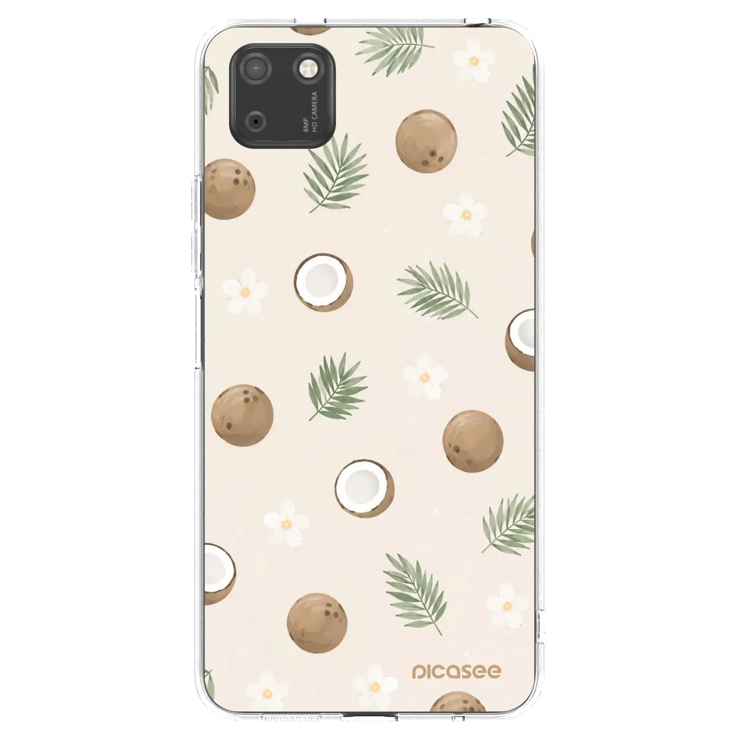 Picasee silikónový prehľadný obal pre Huawei Y5P - Coconut Breeze
