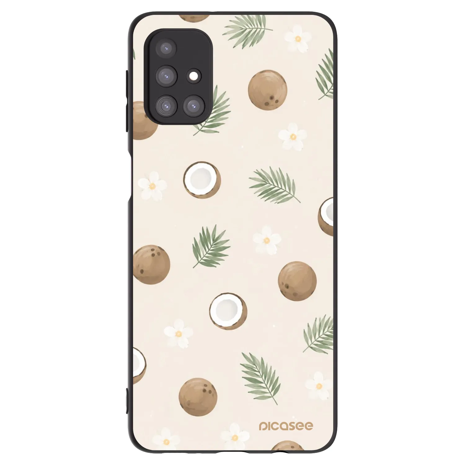 Picasee silikónový čierny obal pre Samsung Galaxy M31s - Coconut Breeze