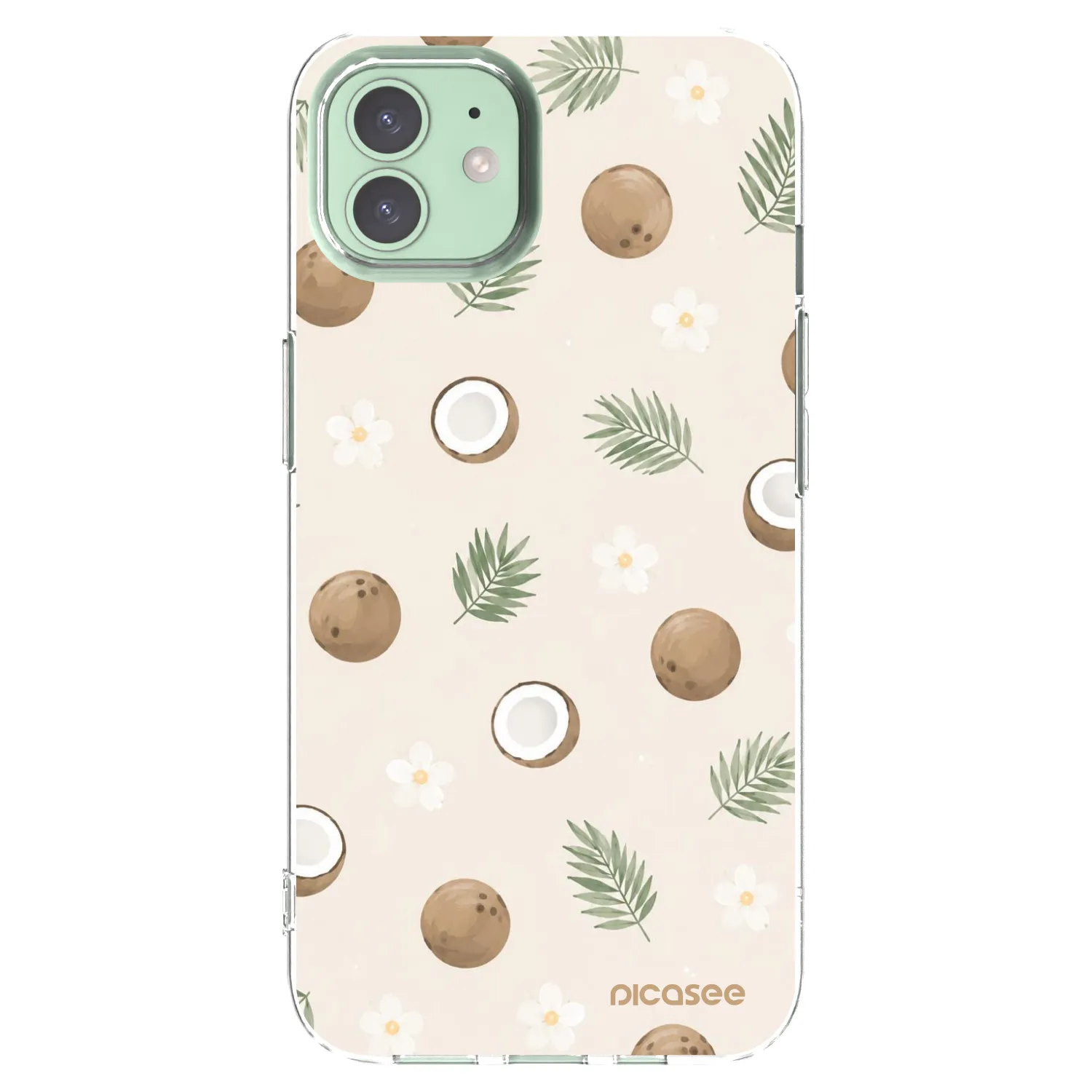 Picasee silikónový prehľadný obal pre Apple iPhone 12 - Coconut Breeze
