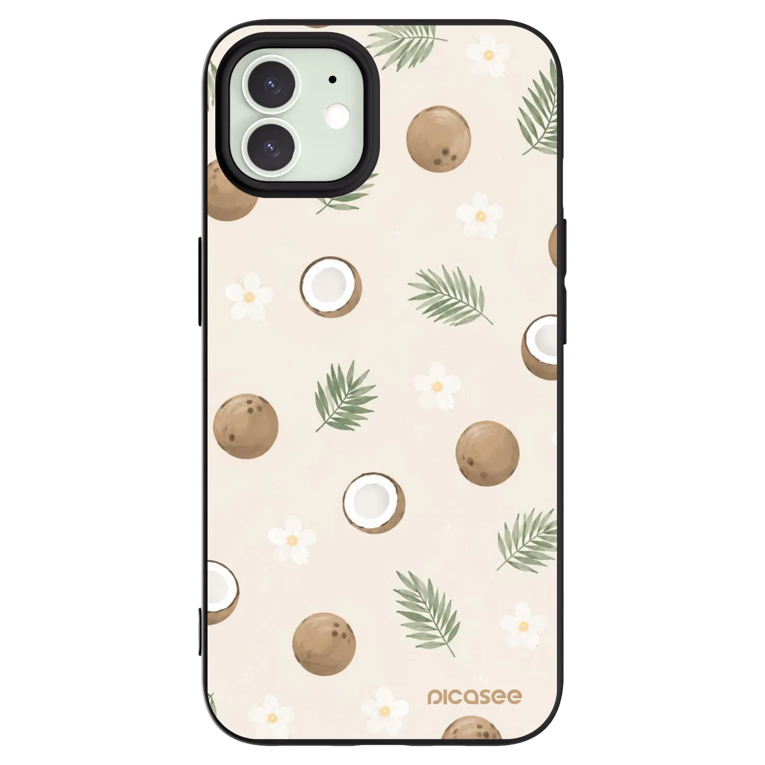 Picasee silikónový čierny obal pre Apple iPhone 12 Pro - Coconut Breeze