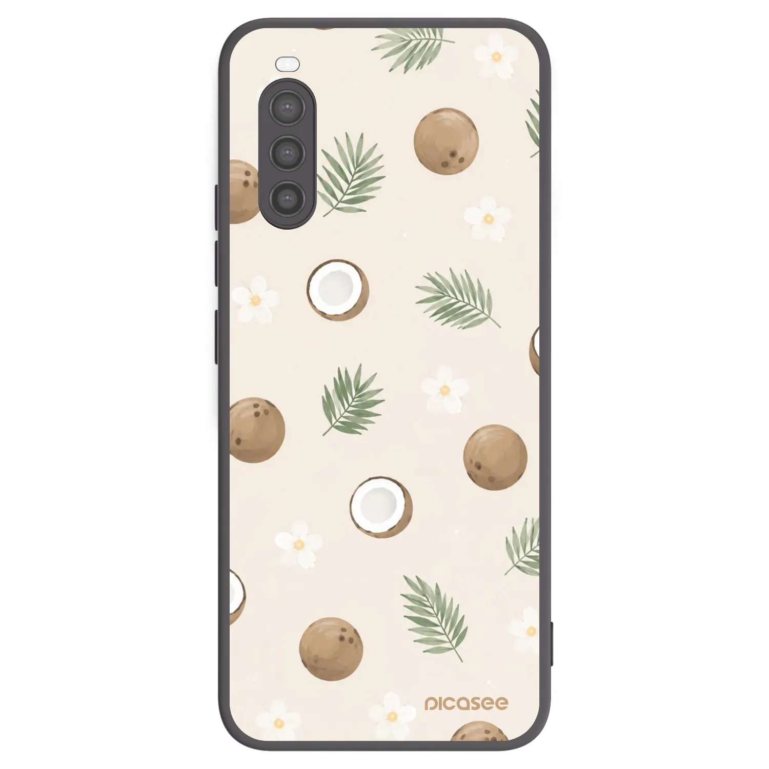 Picasee silikónový čierny obal pre Sony Xperia 10 II - Coconut Breeze