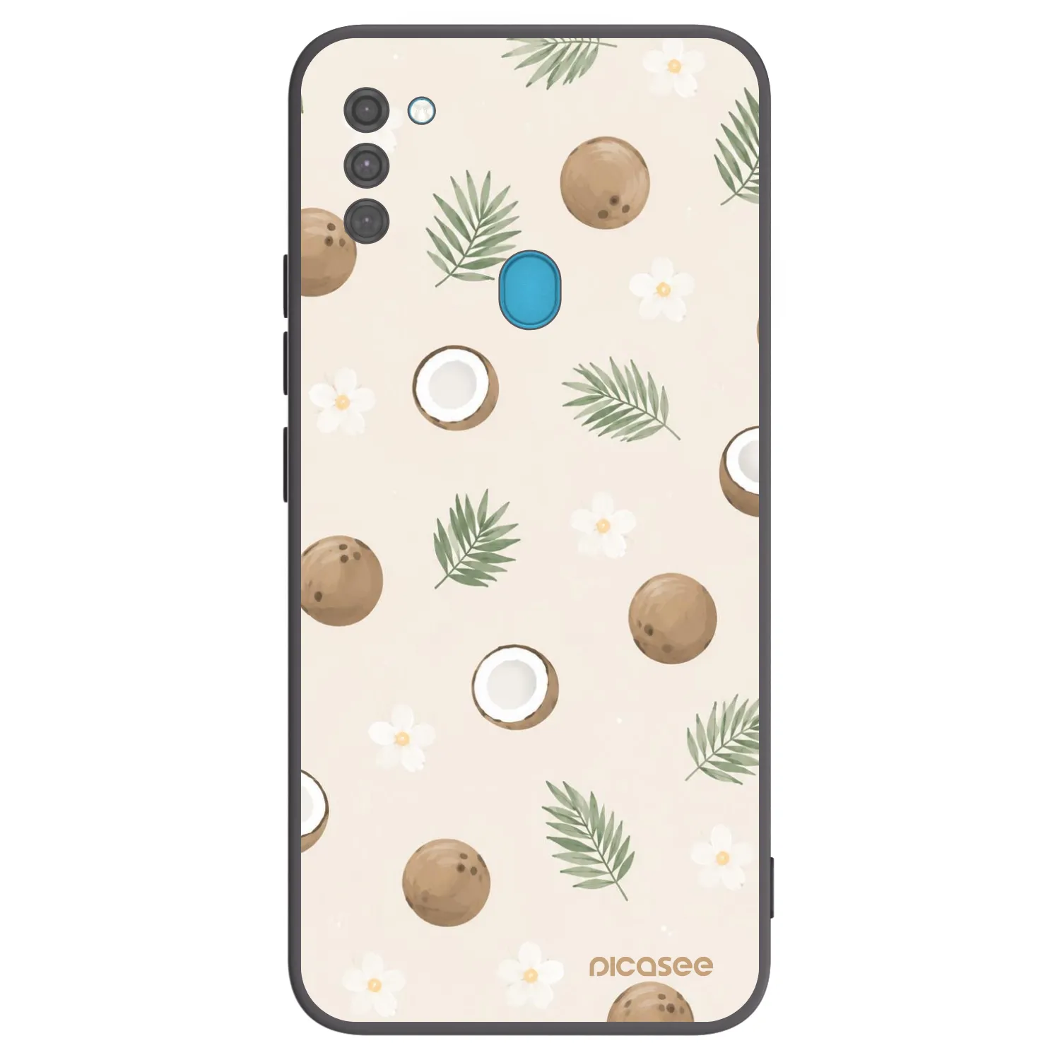Picasee silikónový čierny obal pre Samsung Galaxy M11 - Coconut Breeze