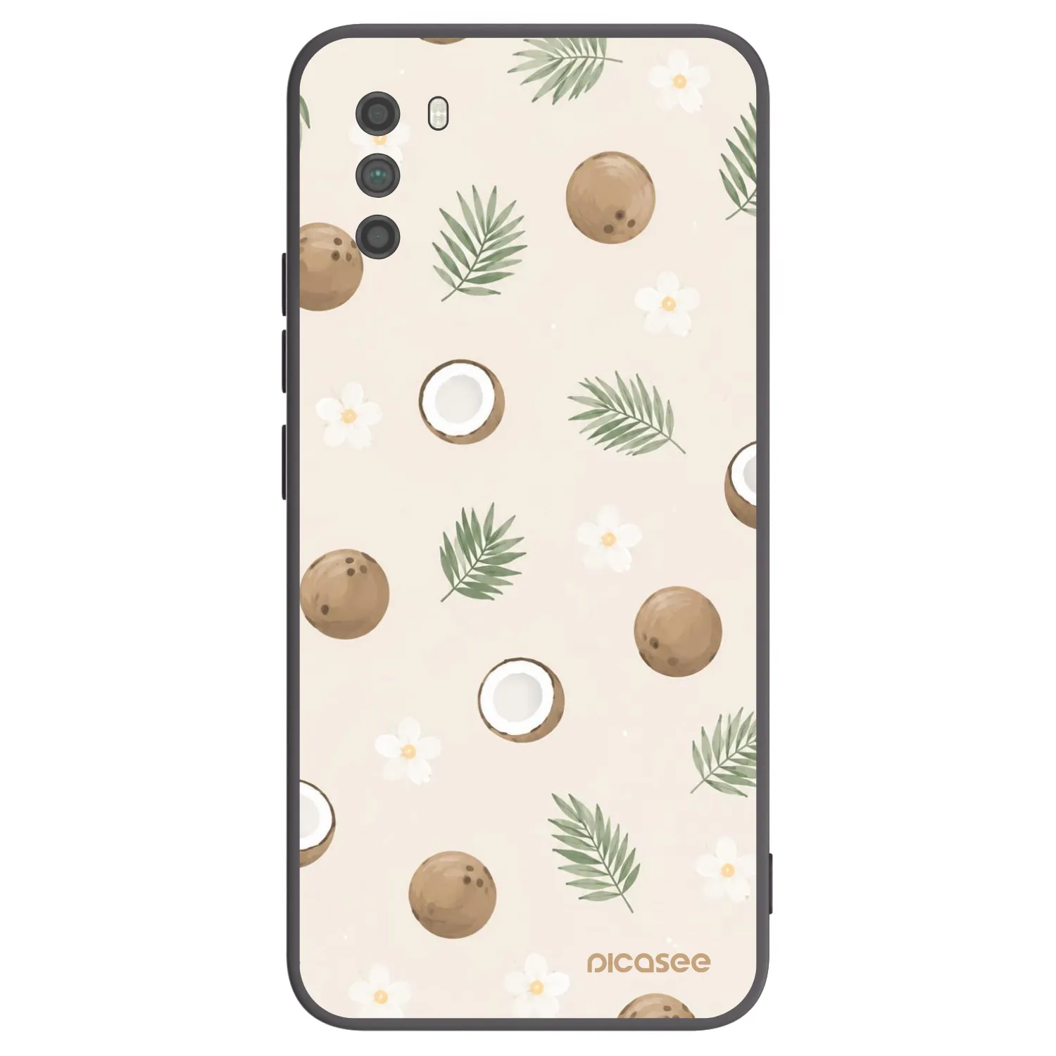 Picasee silikónový čierny obal pre Xiaomi Poco M3 - Coconut Breeze
