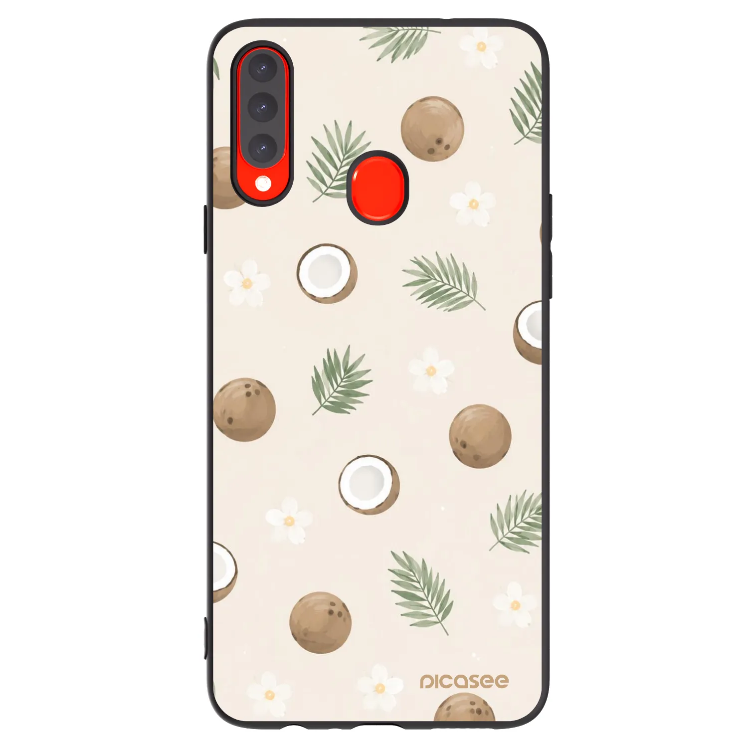 Picasee silikónový čierny obal pre Samsung Galaxy A20s - Coconut Breeze