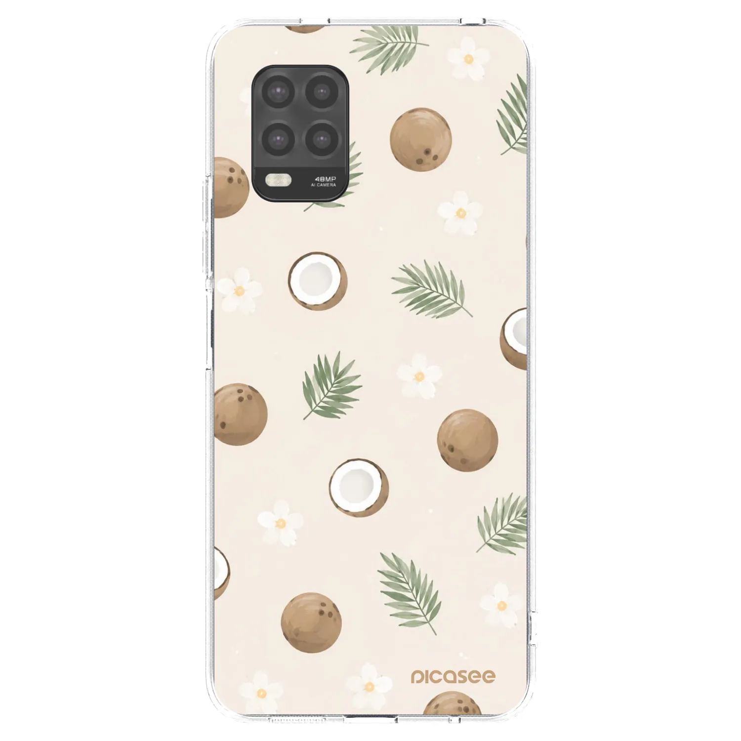 Picasee silikónový prehľadný obal pre Xiaomi Mi 10 Lite - Coconut Breeze
