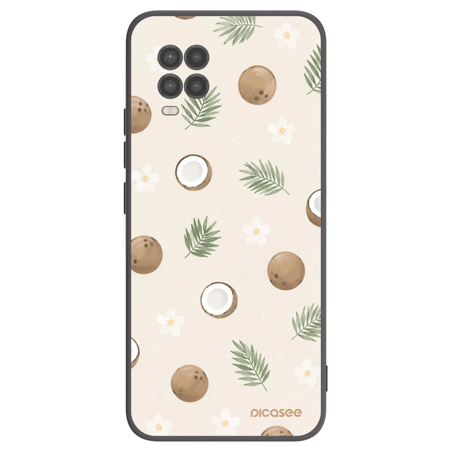 Picasee silikónový čierny obal pre Xiaomi Mi 10 Lite - Coconut Breeze