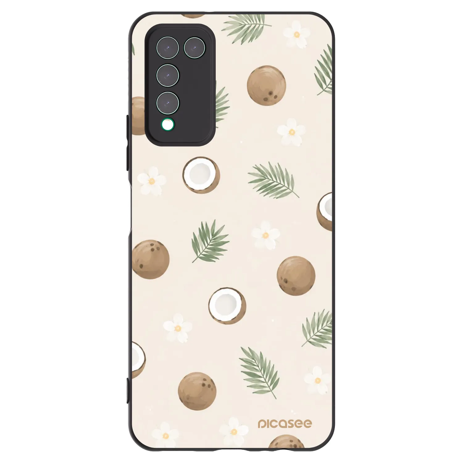 Picasee silikónový čierny obal pre Honor 10X Lite - Coconut Breeze