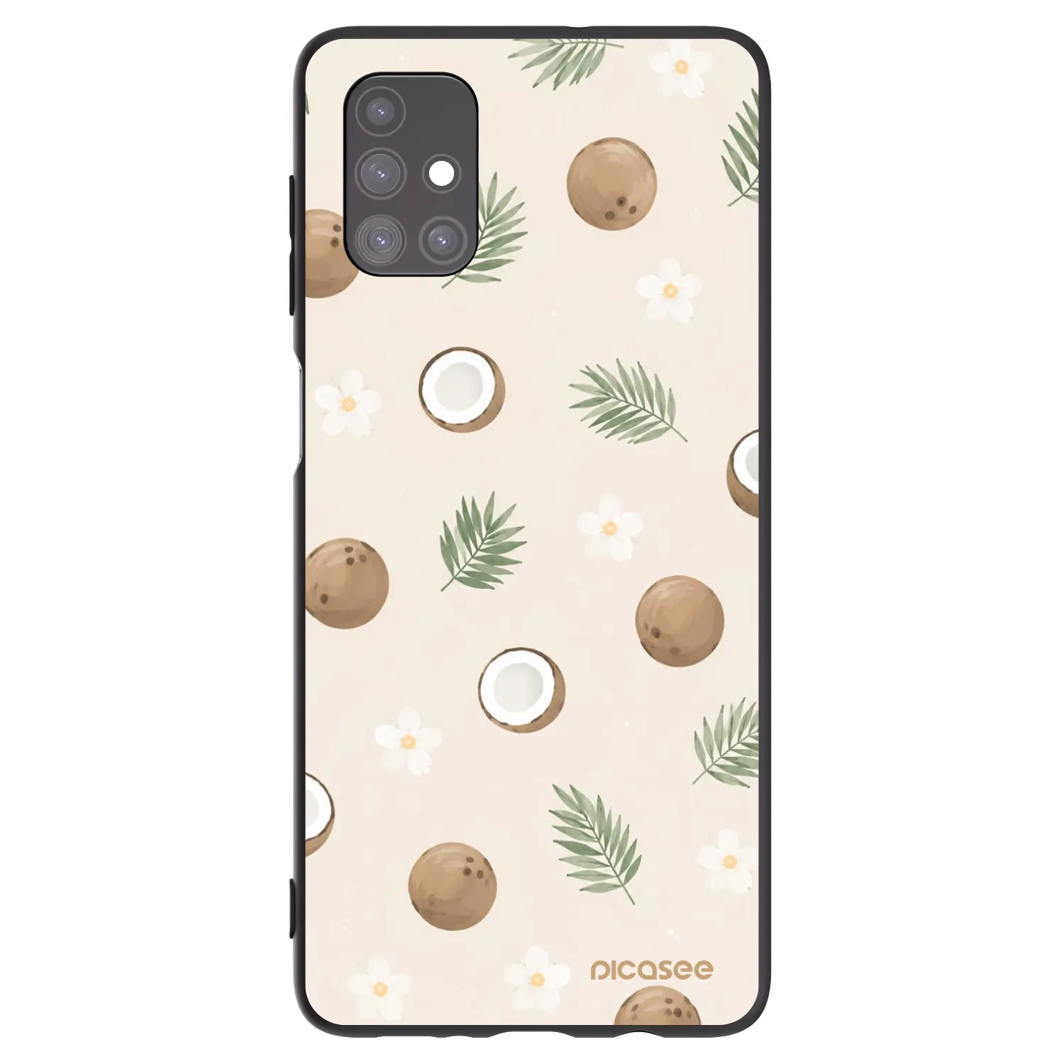 Picasee silikónový čierny obal pre Samsung Galaxy M51 M515F - Coconut Breeze