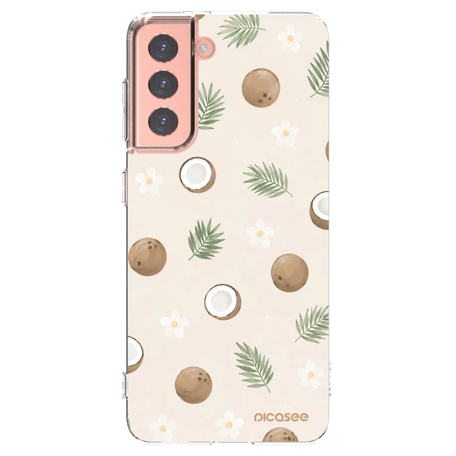 Picasee silikónový prehľadný obal pre Samsung Galaxy S21 5G G991B - Coconut Breeze
