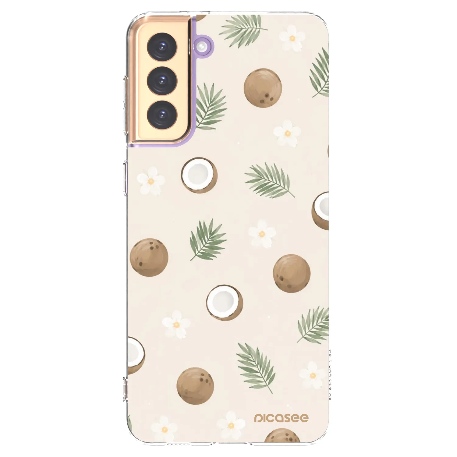 Picasee silikónový prehľadný obal pre Samsung Galaxy S21+ 5G G996F - Coconut Breeze