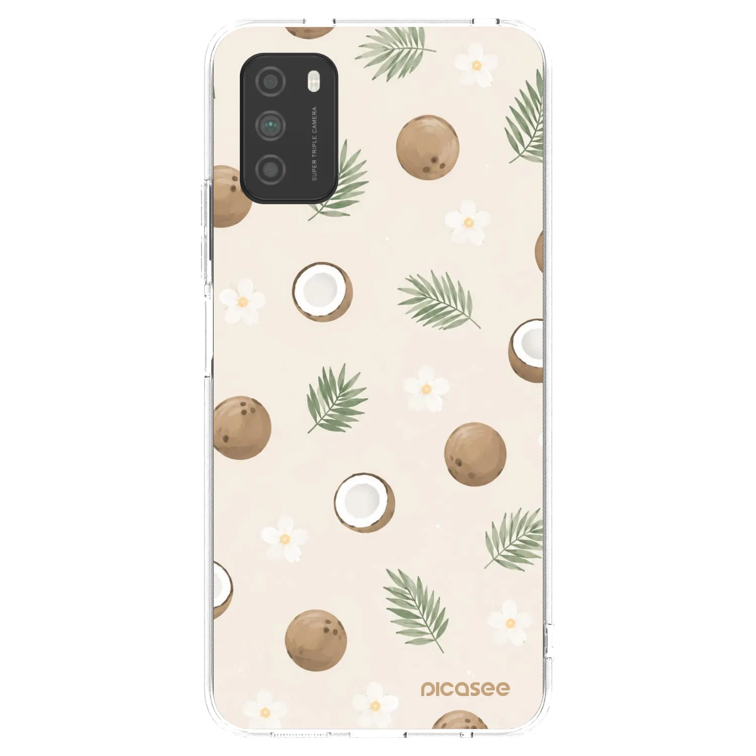Picasee silikónový prehľadný obal pre Xiaomi Poco M3 - Coconut Breeze
