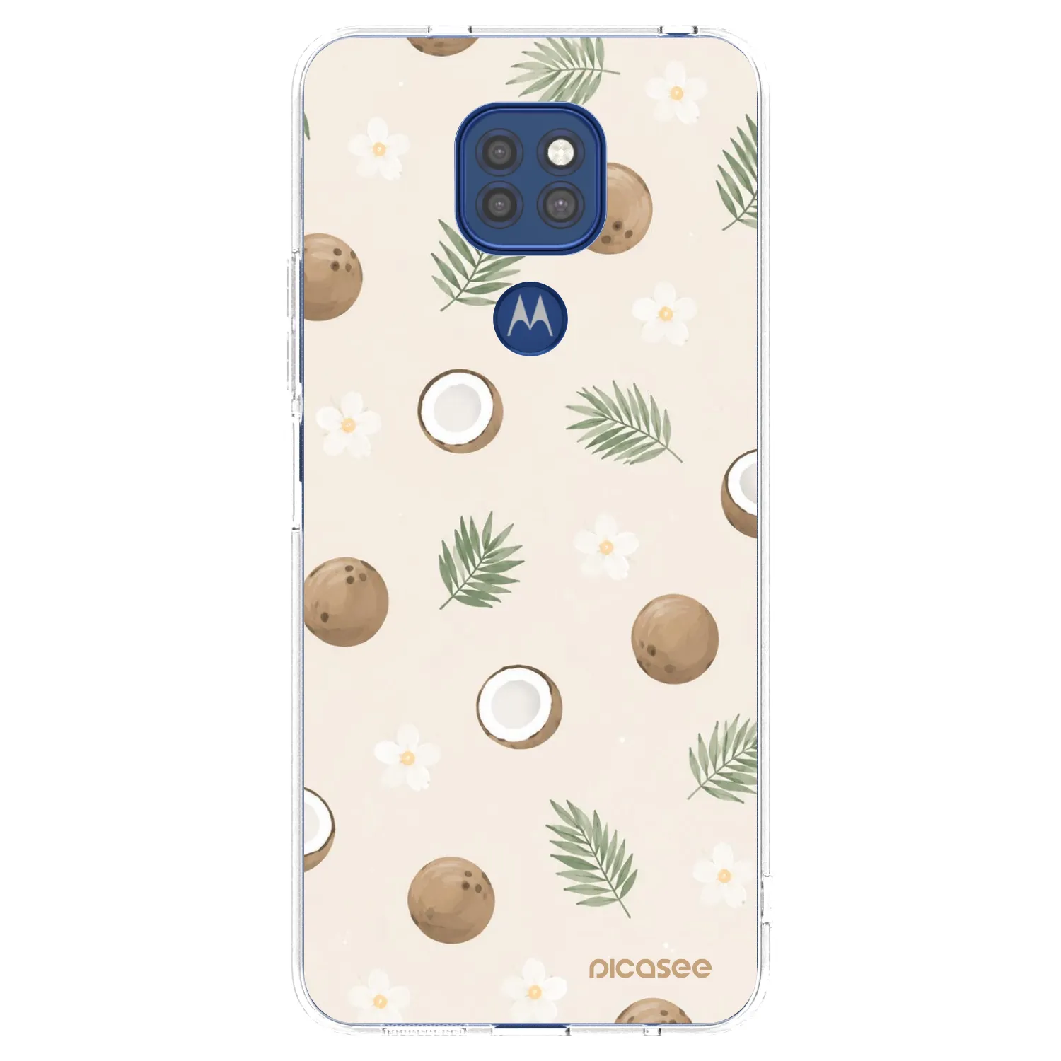 Picasee silikónový prehľadný obal pre Motorola Moto G9 Play - Coconut Breeze