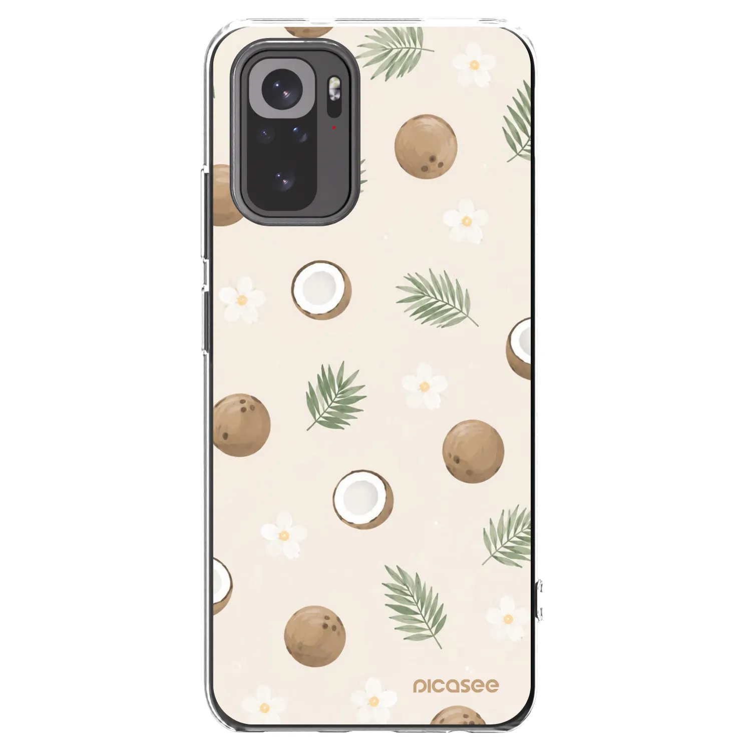 Picasee silikónový prehľadný obal pre Xiaomi Redmi Note 10 - Coconut Breeze