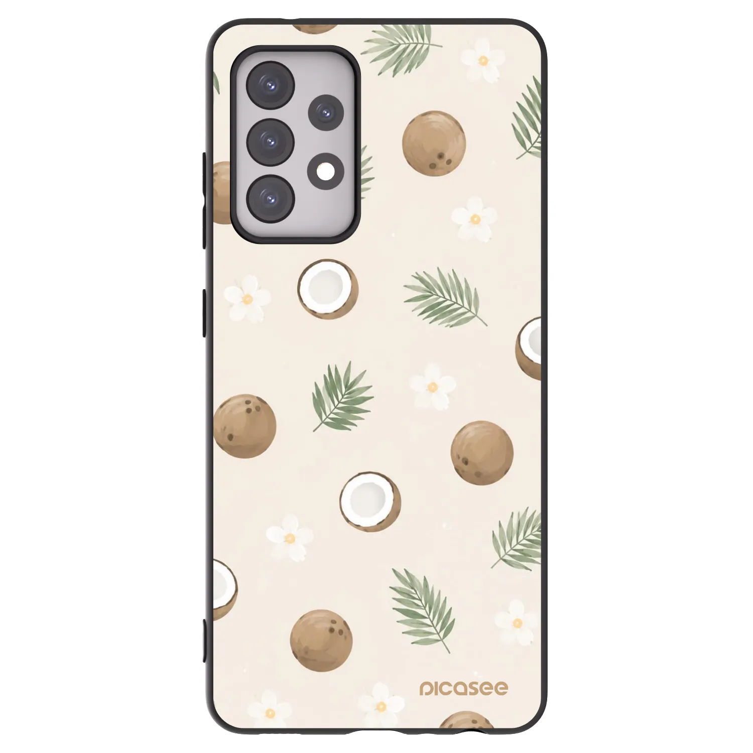Picasee silikónový čierny obal pre Samsung Galaxy A52 5G A525F - Coconut Breeze