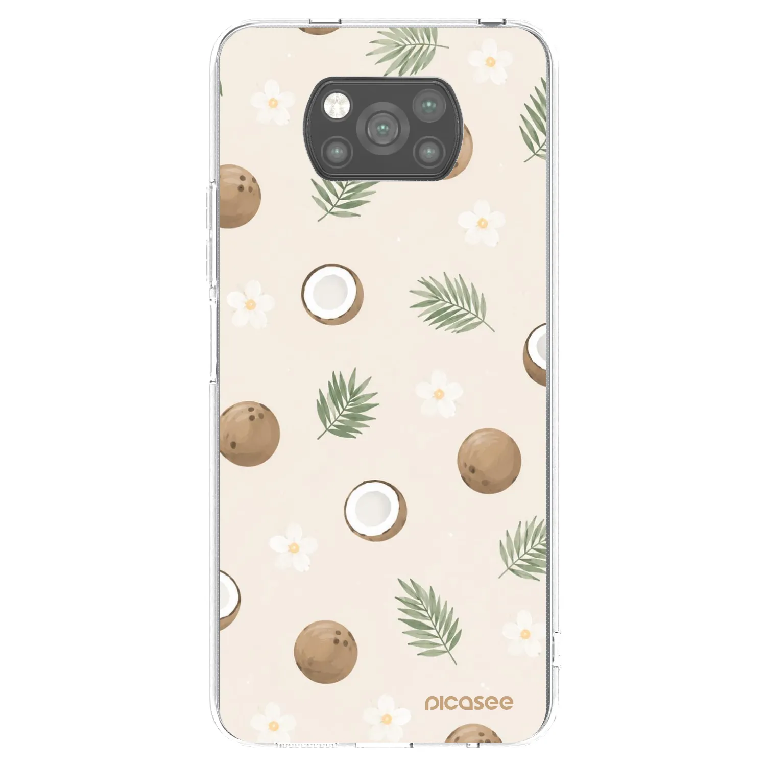 Picasee silikónový čierny obal pre Xiaomi Poco X3 Pro - Coconut Breeze
