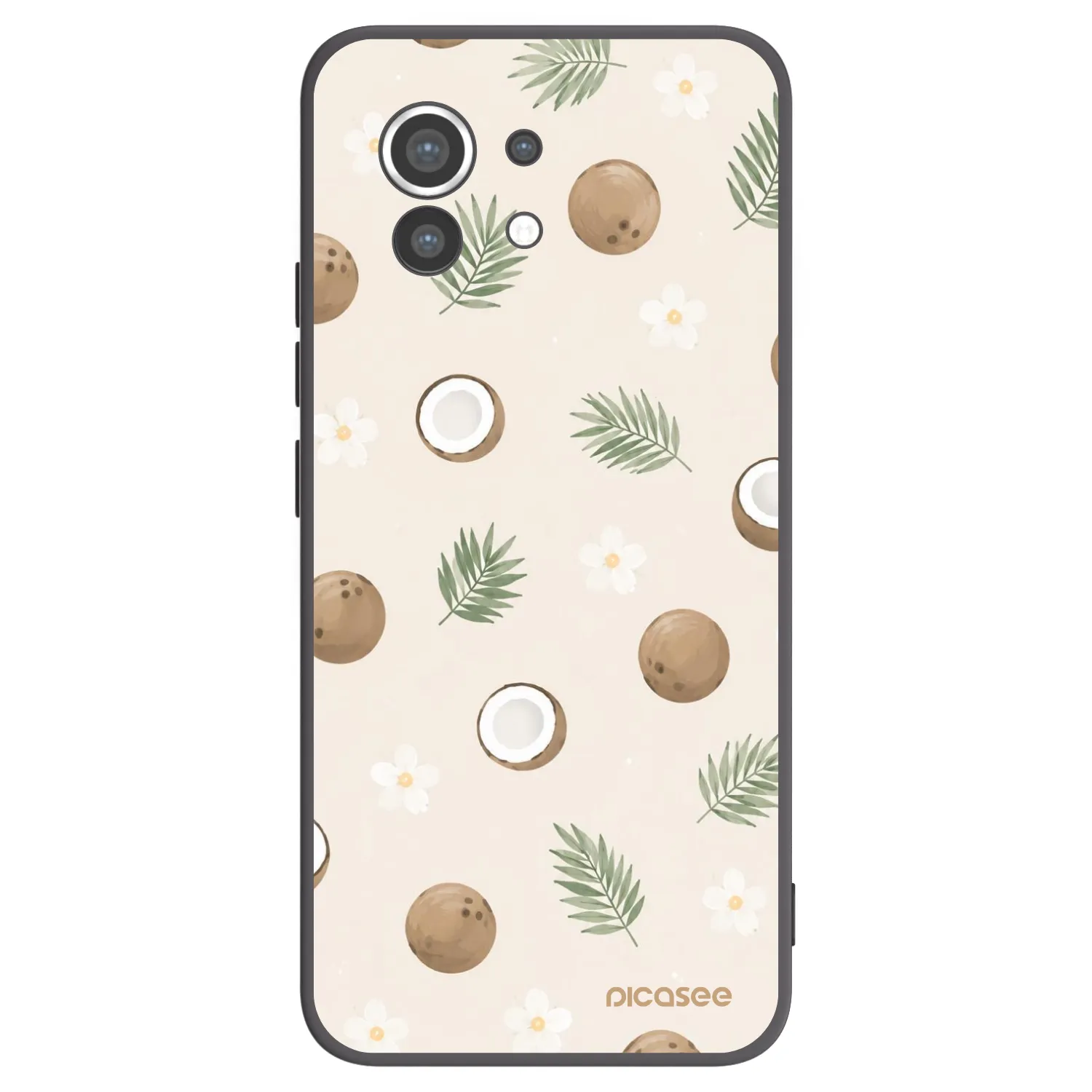 Picasee silikónový čierny obal pre Xiaomi Mi 11 - Coconut Breeze