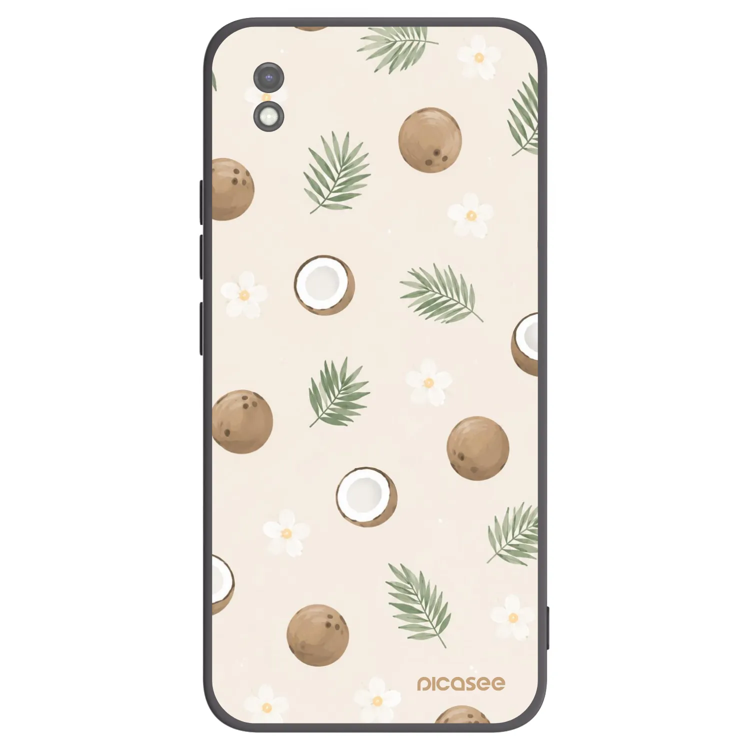Picasee silikónový čierny obal pre Xiaomi Redmi 9AT - Coconut Breeze
