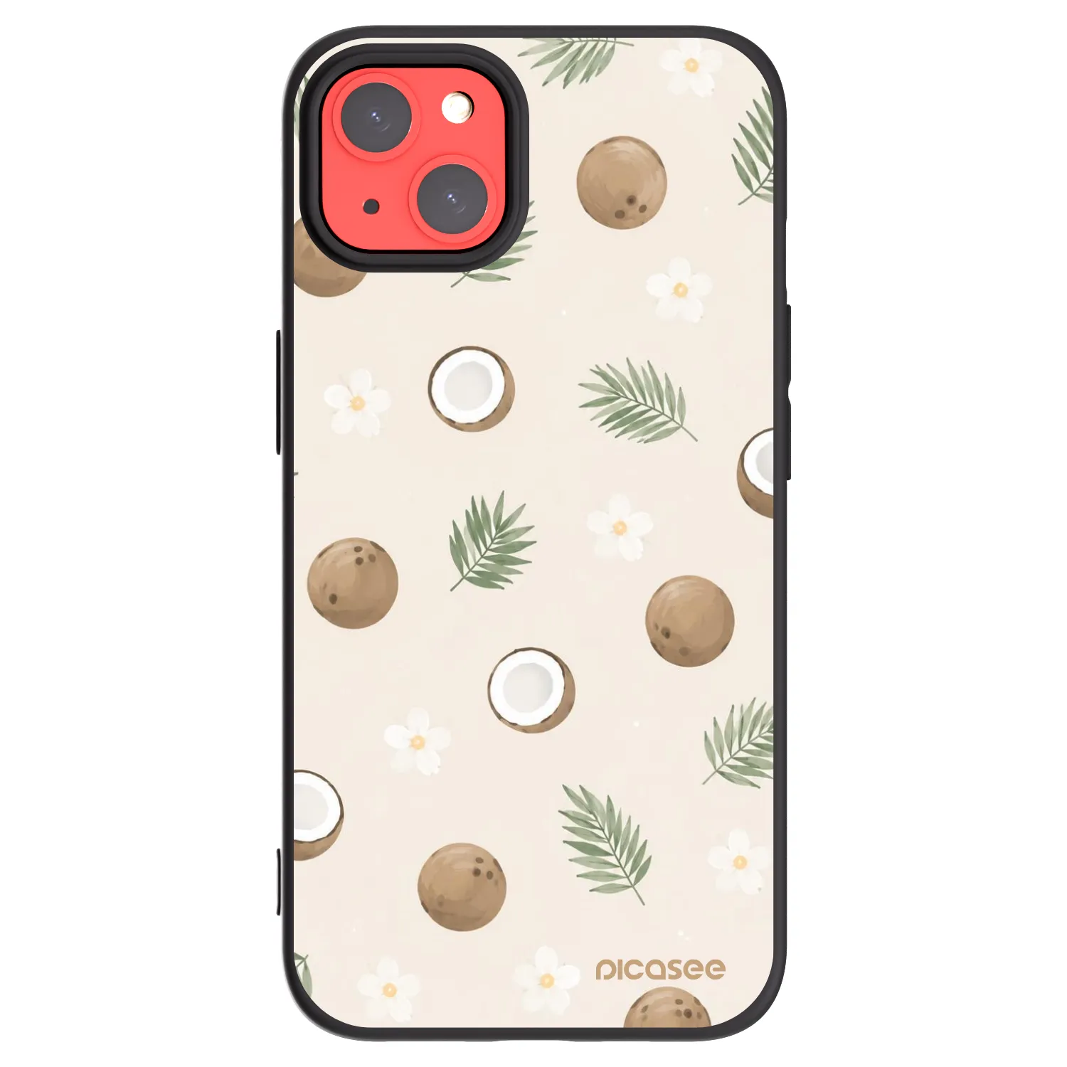 Picasee silikónový čierny obal pre Apple iPhone 13 - Coconut Breeze