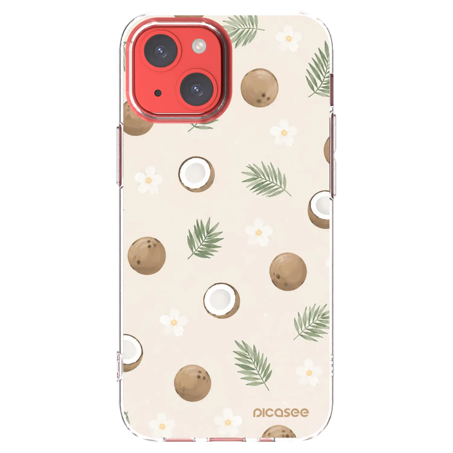 Picasee silikónový prehľadný obal pre Apple iPhone 13 mini - Coconut Breeze