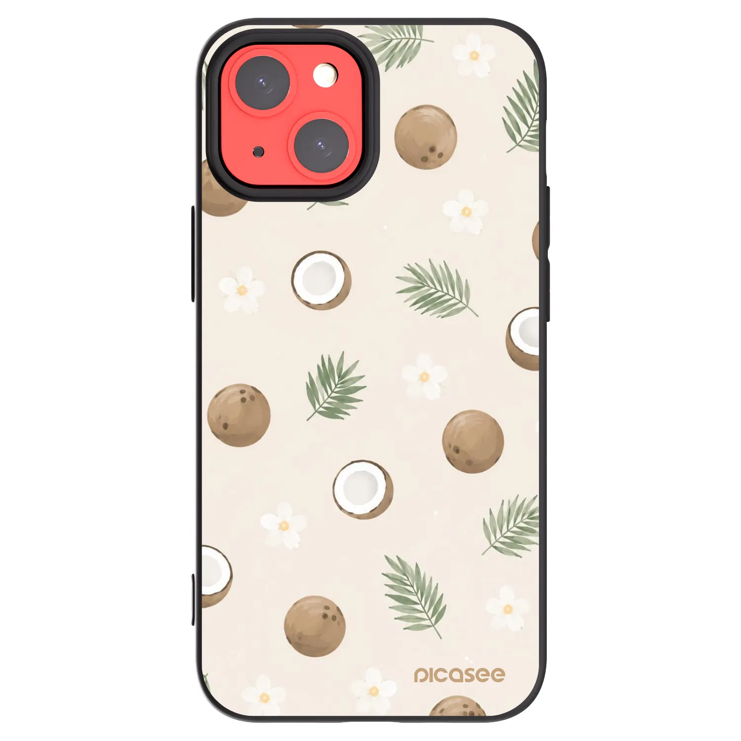Picasee silikónový čierny obal pre Apple iPhone 13 mini - Coconut Breeze