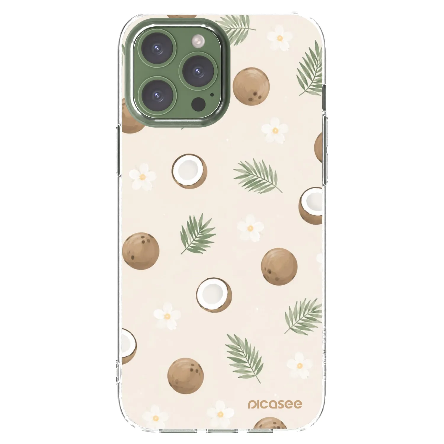 Picasee silikónový prehľadný obal pre Apple iPhone 13 Pro Max - Coconut Breeze