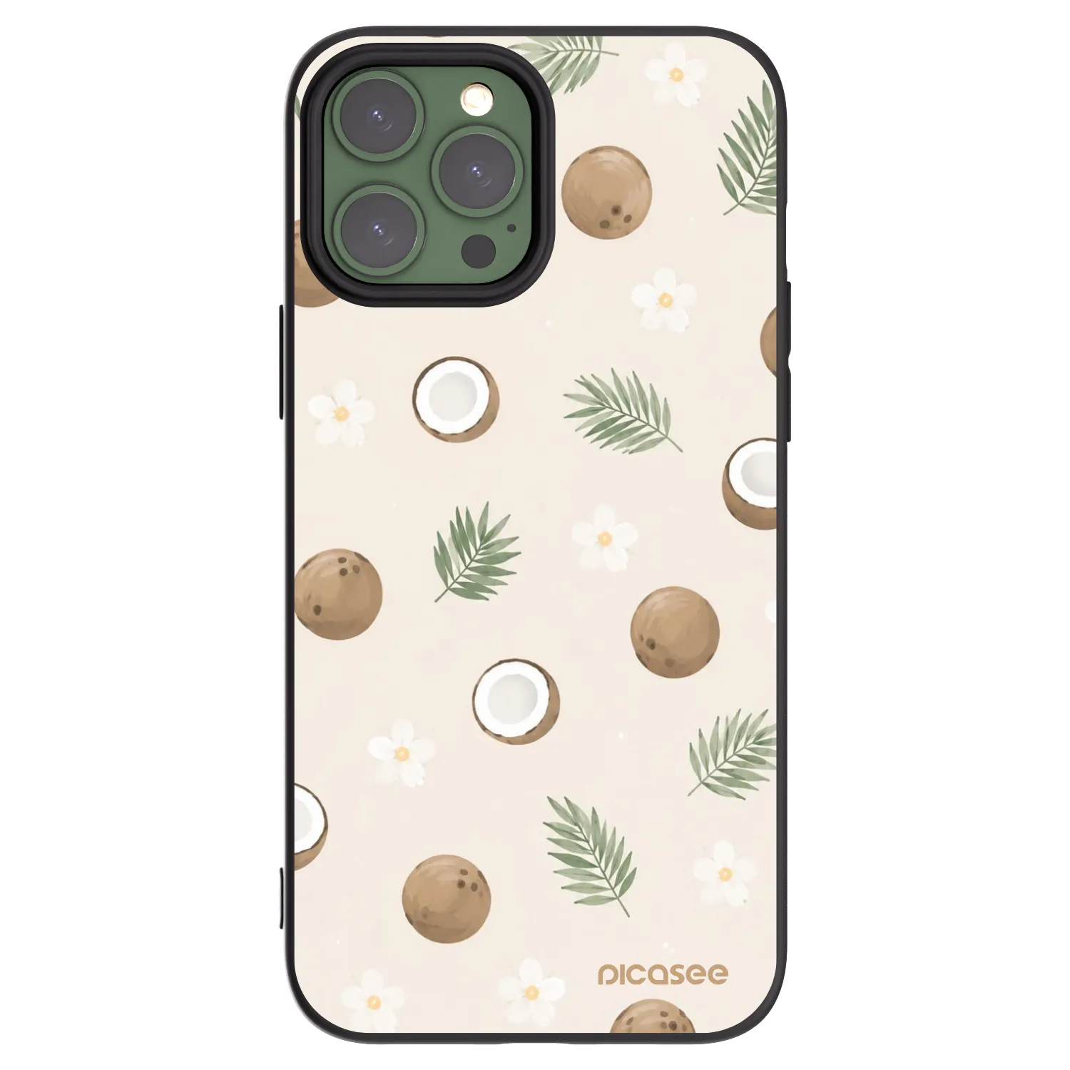 Picasee silikónový čierny obal pre Apple iPhone 13 Pro Max - Coconut Breeze