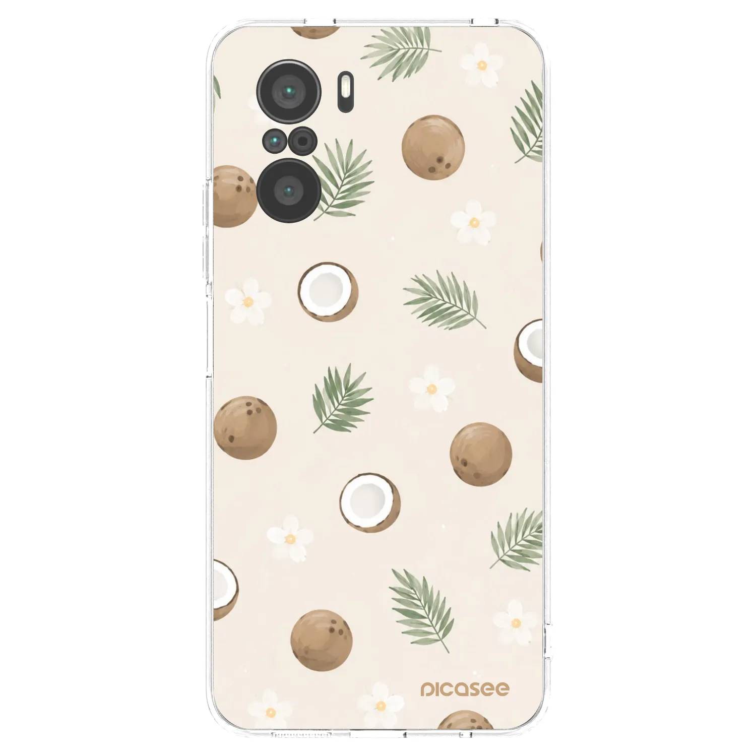 Picasee silikónový prehľadný obal pre Xiaomi Poco F3 - Coconut Breeze