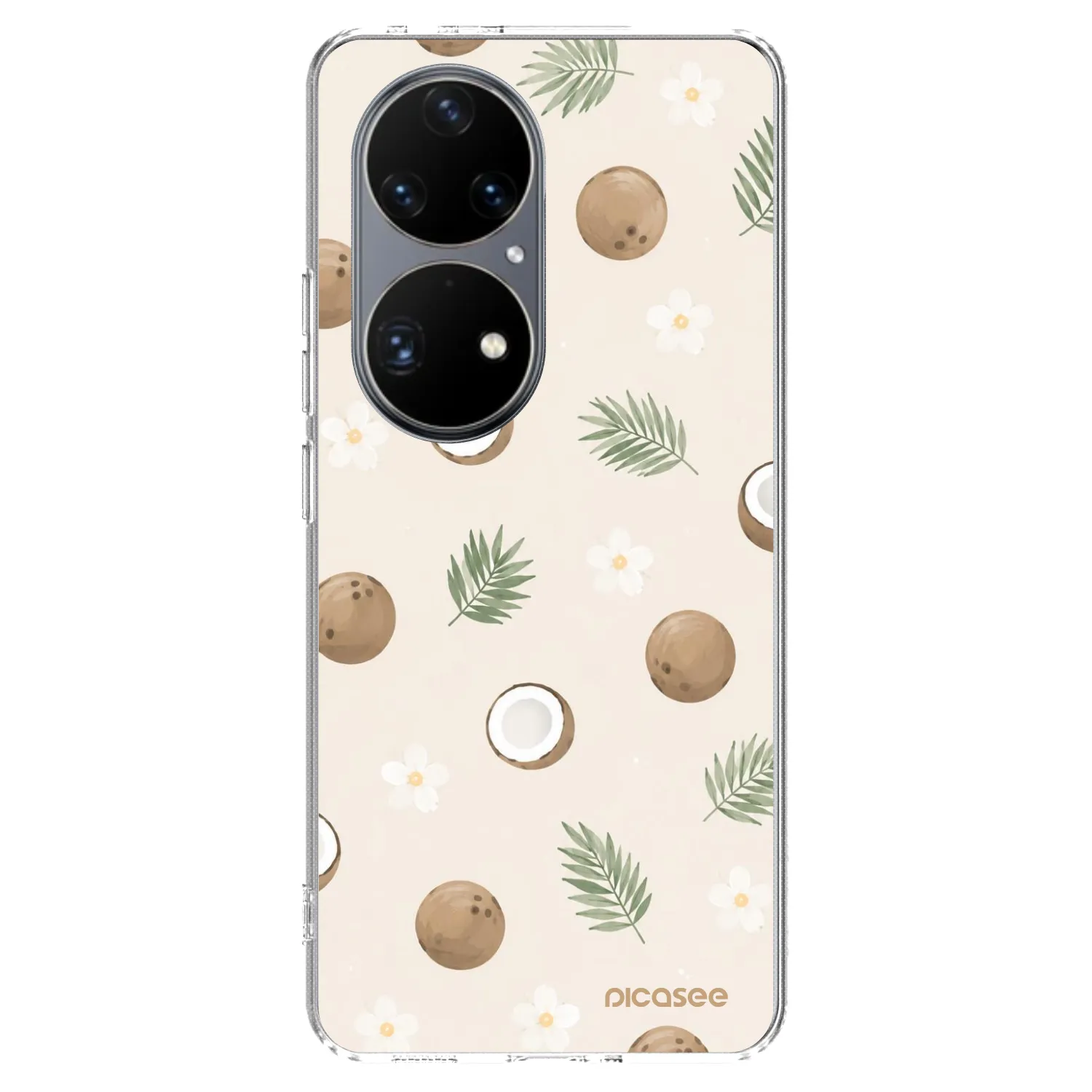 Picasee silikónový prehľadný obal pre Huawei P50 - Coconut Breeze