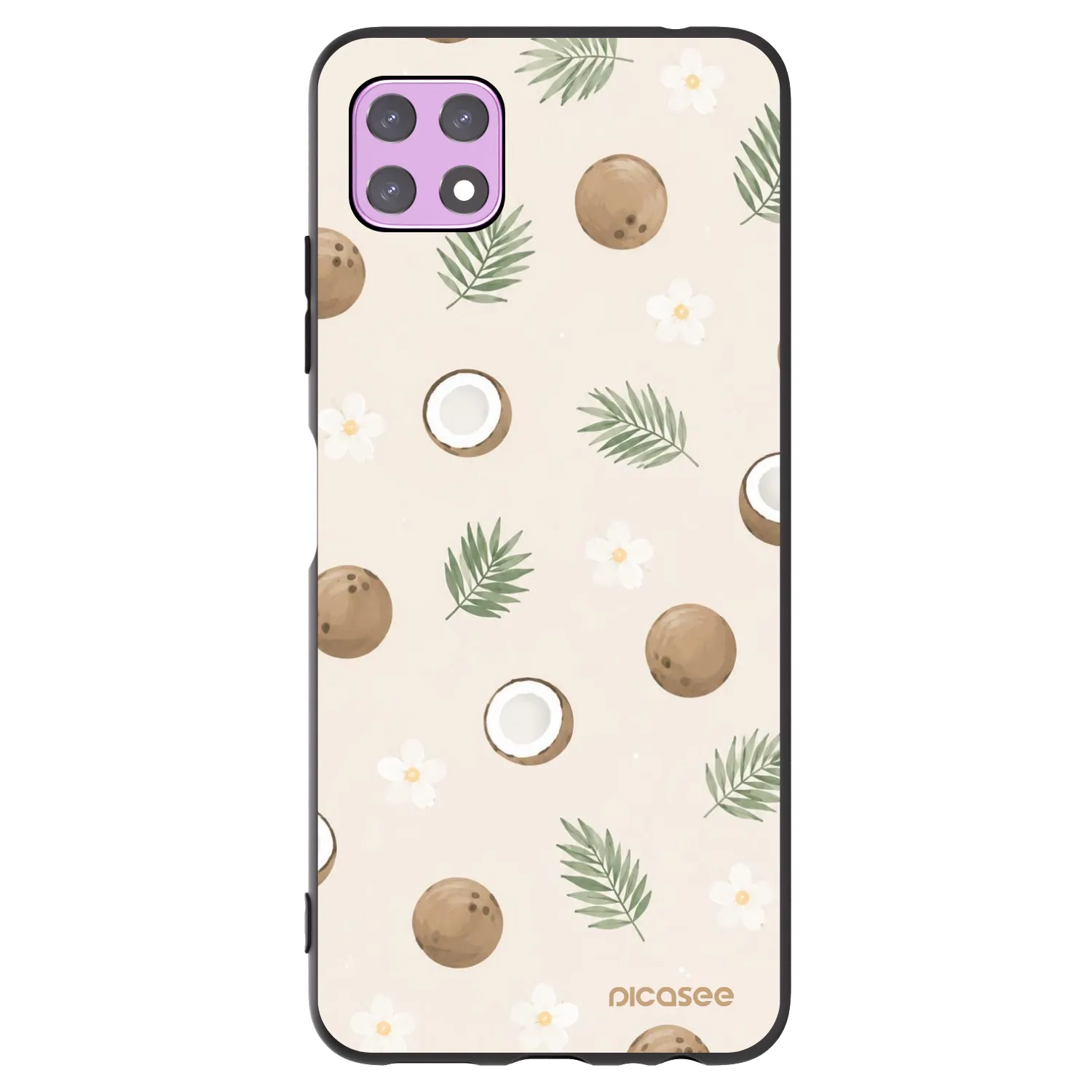 Picasee silikónový čierny obal pre Samsung Galaxy A22 A226B 5G - Coconut Breeze