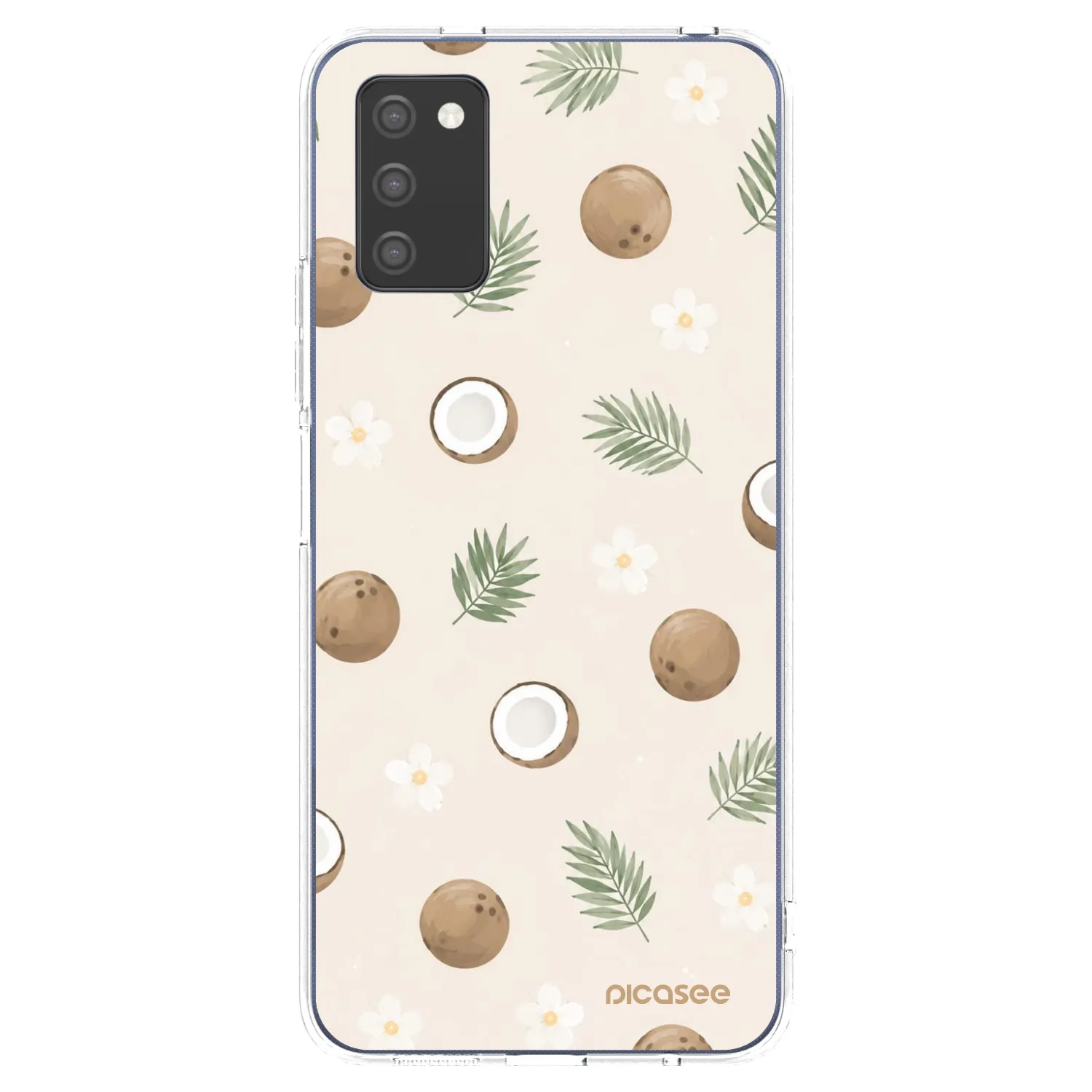 Picasee silikónový prehľadný obal pre Samsung Galaxy A02s A025G - Coconut Breeze