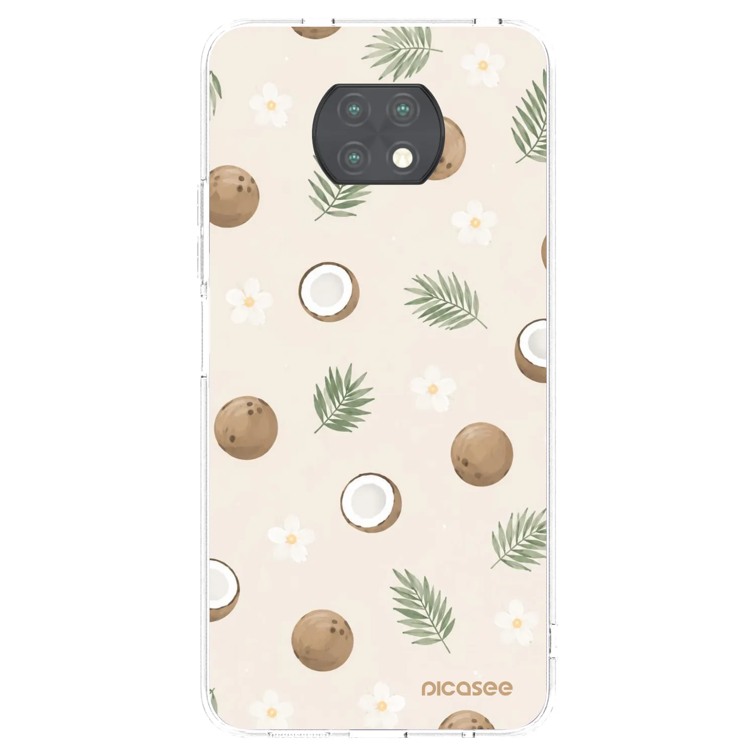 Picasee silikónový prehľadný obal pre Xiaomi Redmi Note 9T - Coconut Breeze