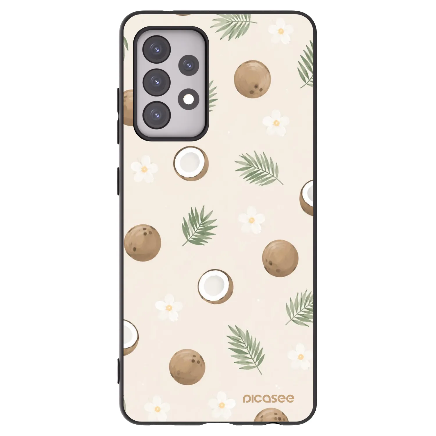 Picasee silikónový čierny obal pre Samsung Galaxy A52s 5G A528B - Coconut Breeze
