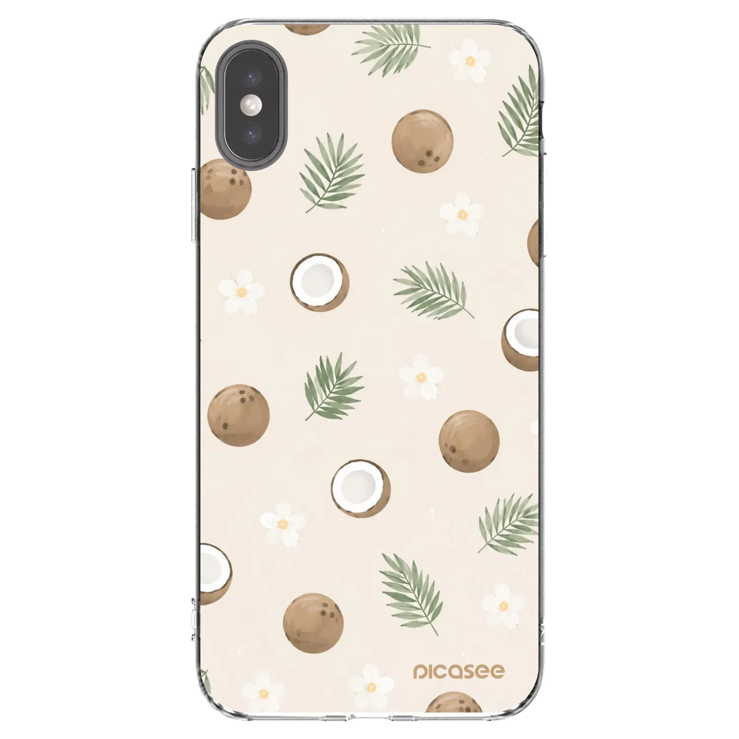 Picasee silikónový prehľadný obal pre Apple iPhone XS Max - Coconut Breeze
