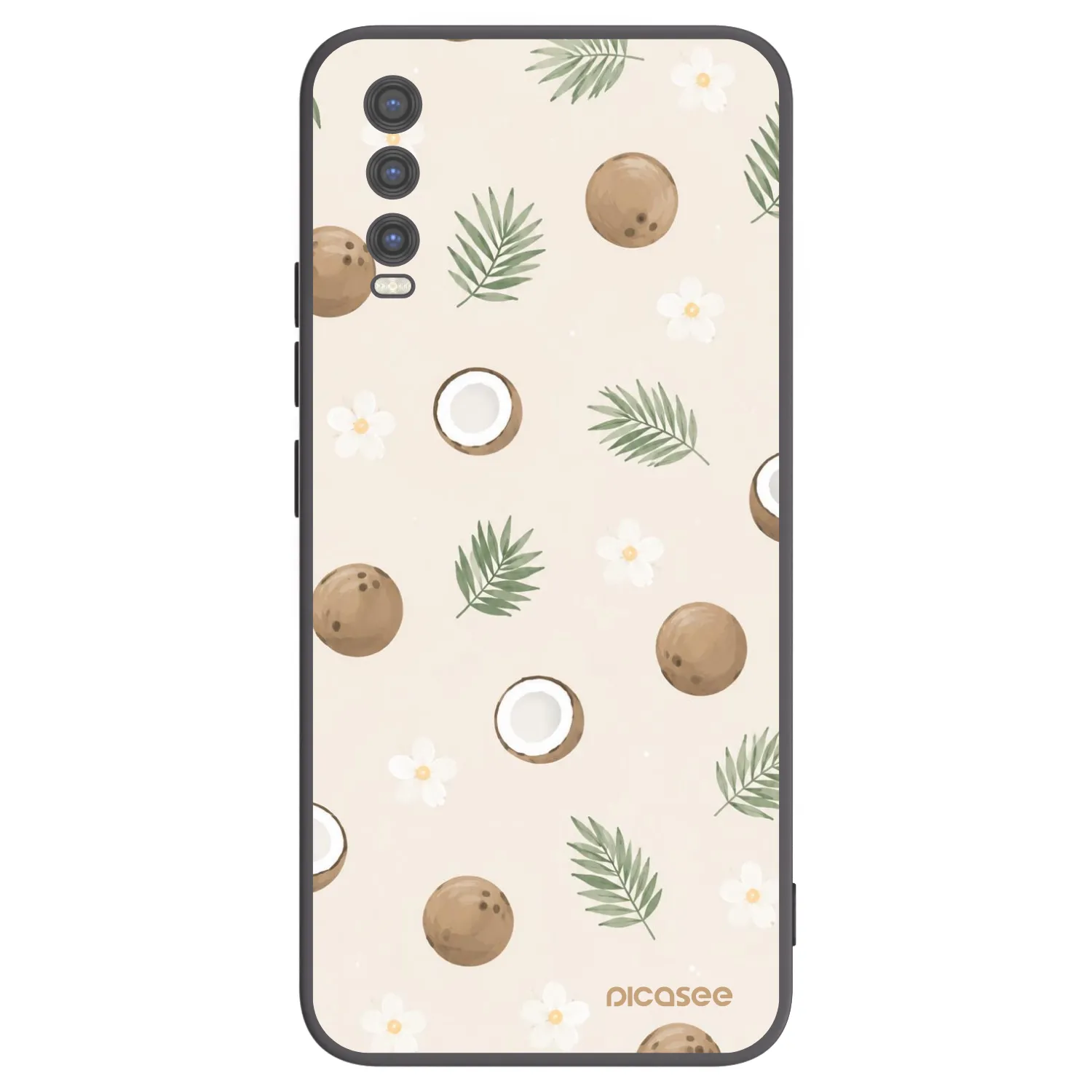 Picasee silikónový čierny obal pre Vivo Y20s - Coconut Breeze