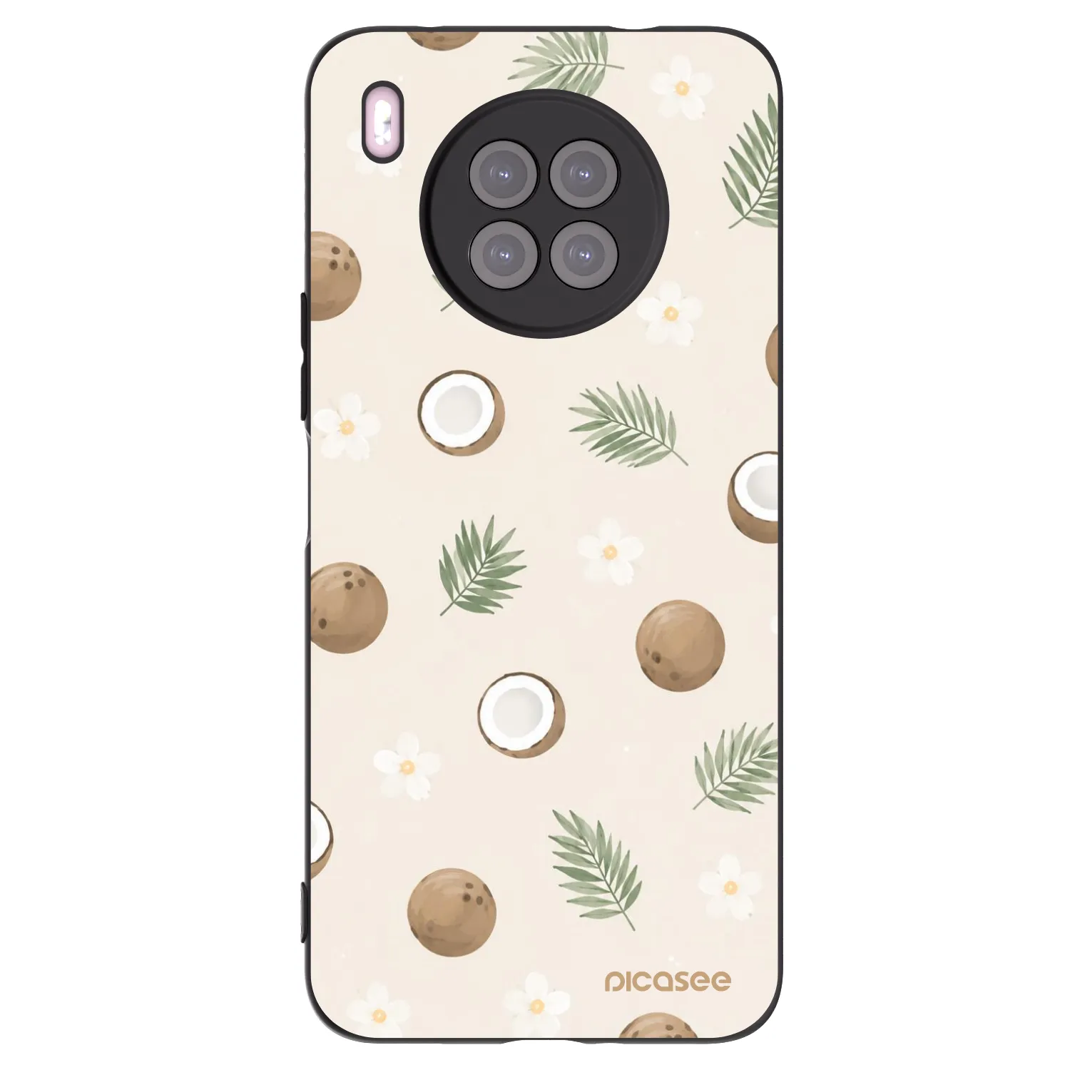 Picasee silikónový čierny obal pre Huawei Nova 8i - Coconut Breeze