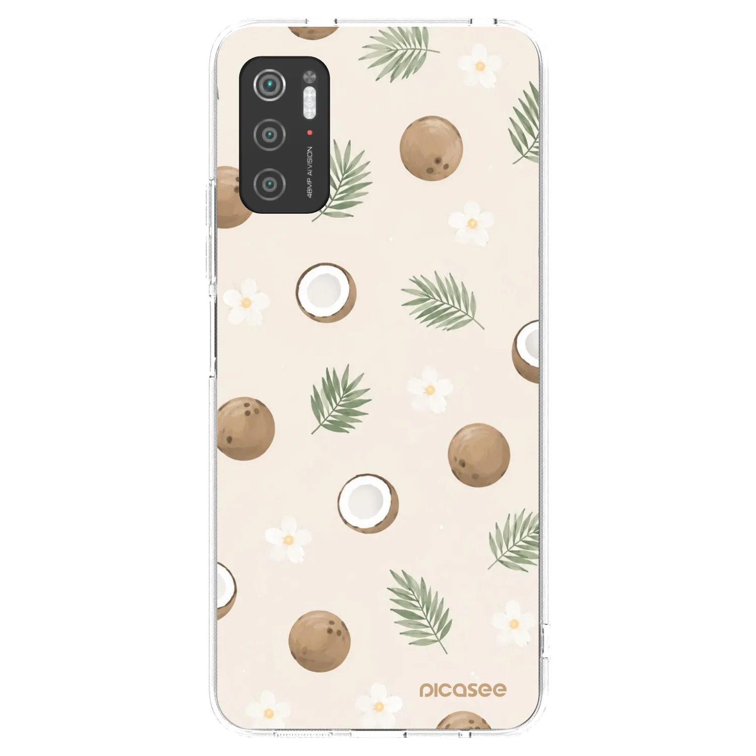 Picasee silikónový prehľadný obal pre Xiaomi Poco M3 Pro 5G - Coconut Breeze