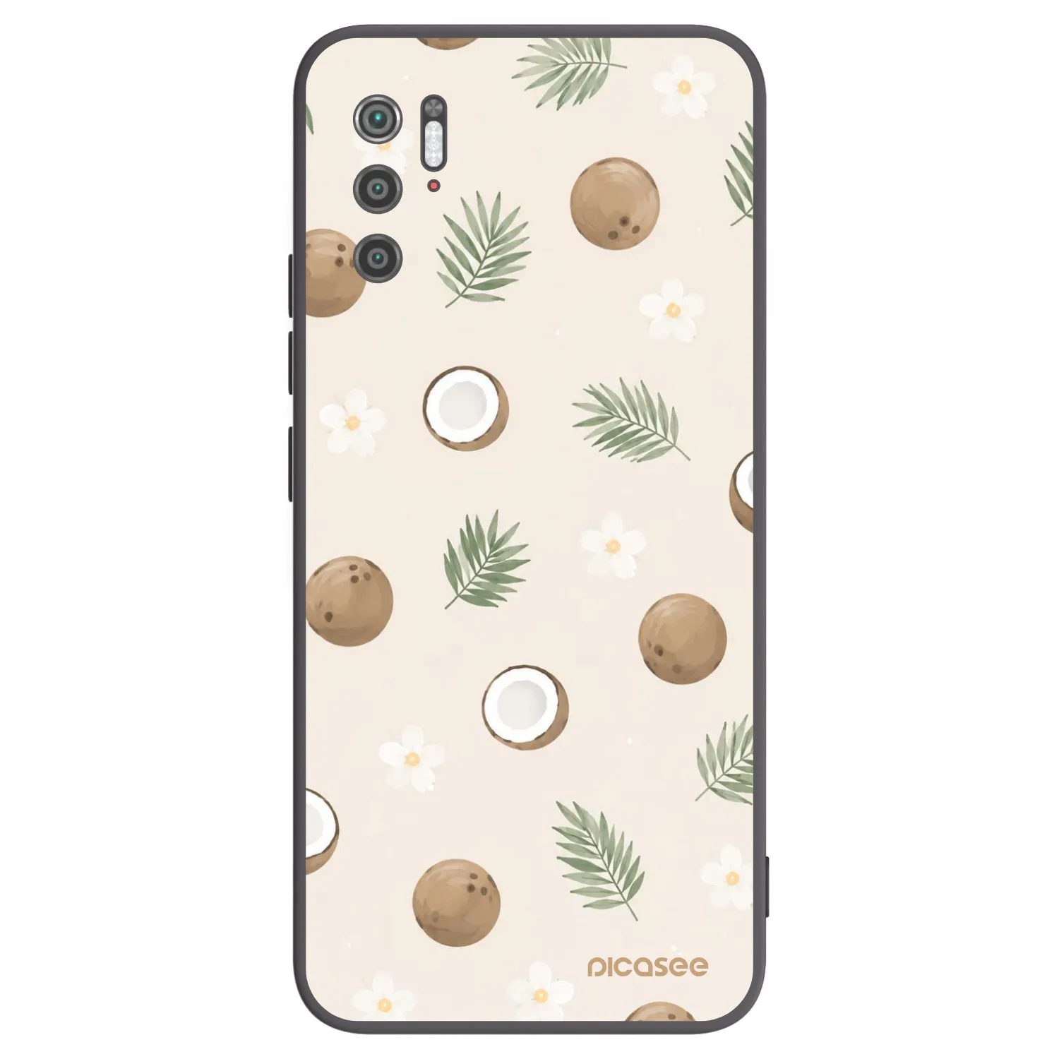 Picasee silikónový čierny obal pre Xiaomi Poco M3 Pro 5G - Coconut Breeze