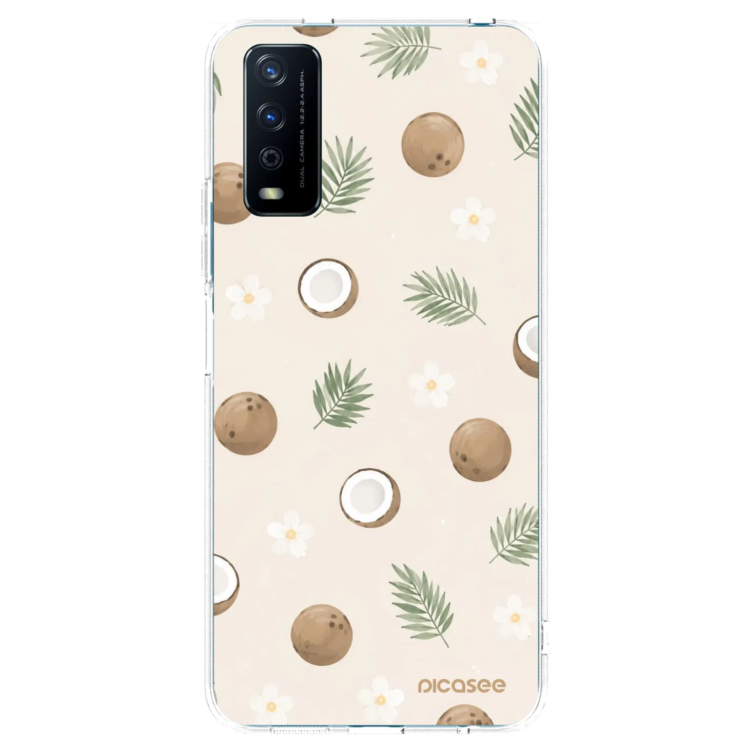 Picasee silikónový prehľadný obal pre Vivo Y11s - Coconut Breeze