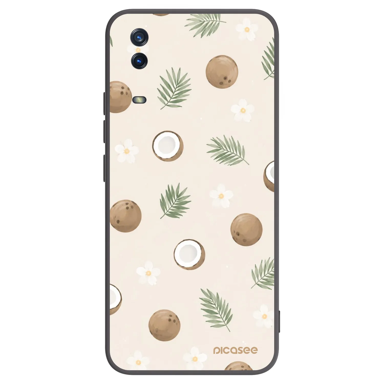 Picasee silikónový čierny obal pre Vivo Y11s - Coconut Breeze