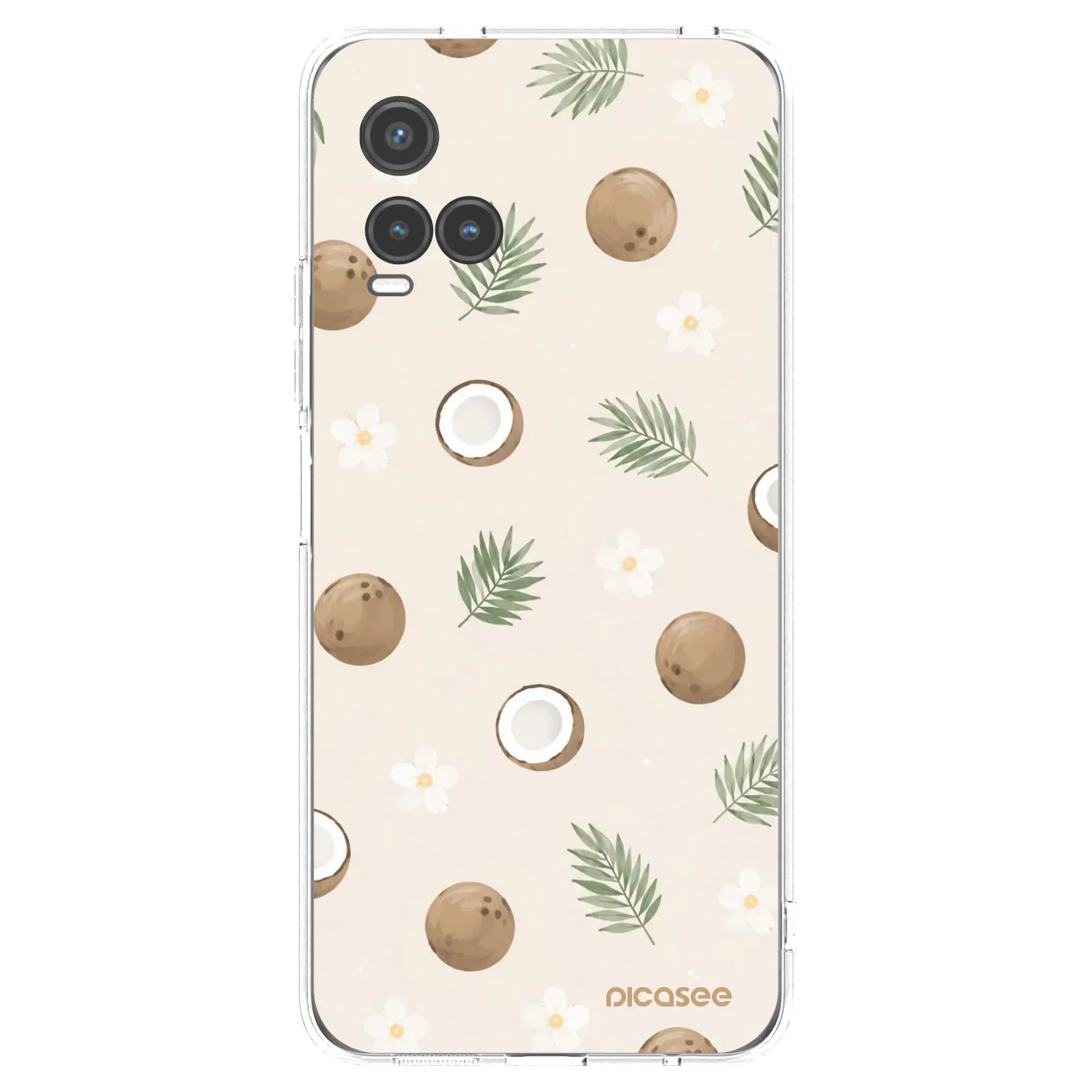 Picasee silikónový prehľadný obal pre Vivo Y33s - Coconut Breeze