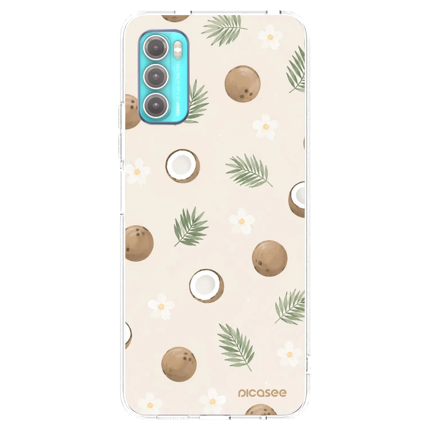 Picasee silikónový prehľadný obal pre Motorola Moto G60 - Coconut Breeze