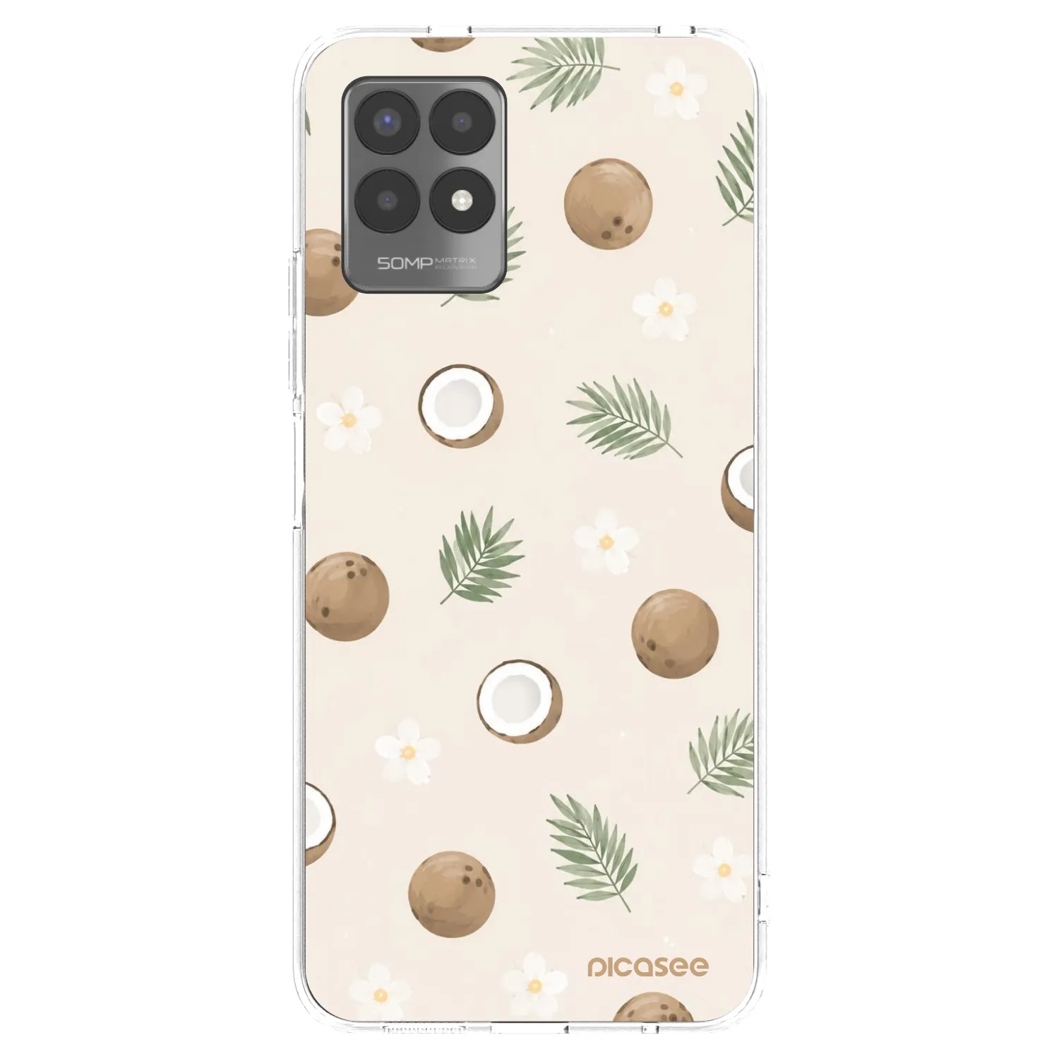 Picasee silikónový prehľadný obal pre Realme 8i - Coconut Breeze
