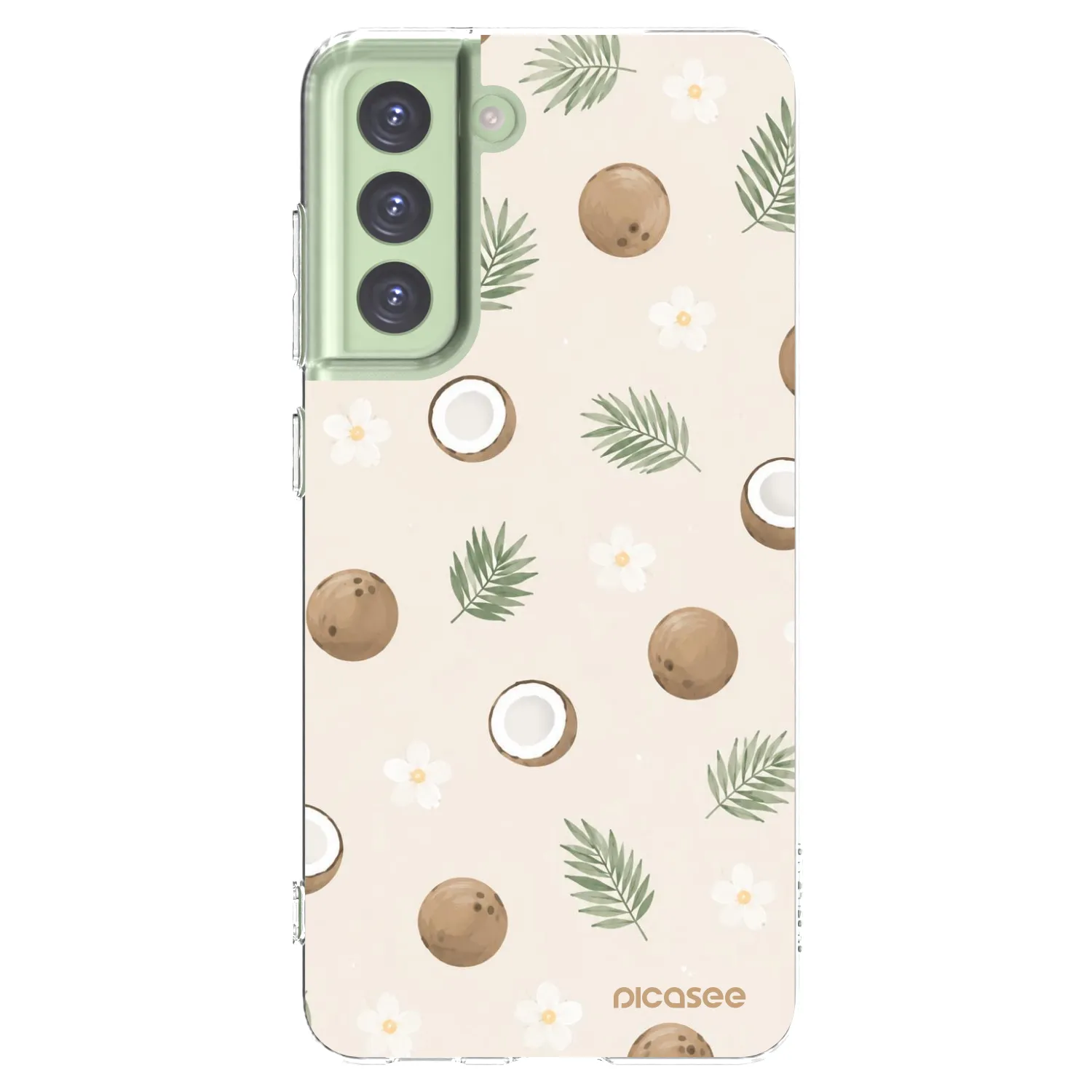 Picasee silikónový prehľadný obal pre Samsung Galaxy S21 FE 5G - Coconut Breeze