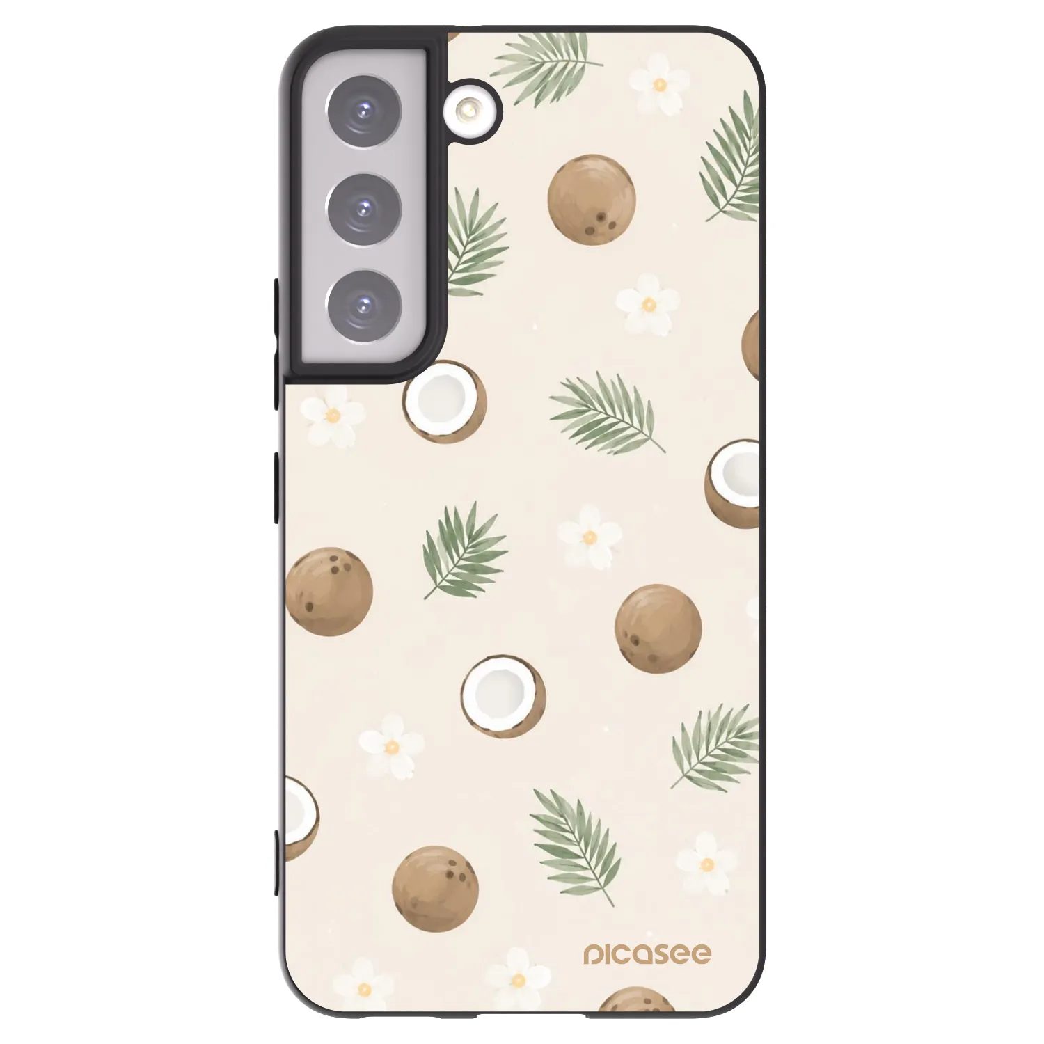 Picasee silikónový čierny obal pre Samsung Galaxy S22 5G - Coconut Breeze