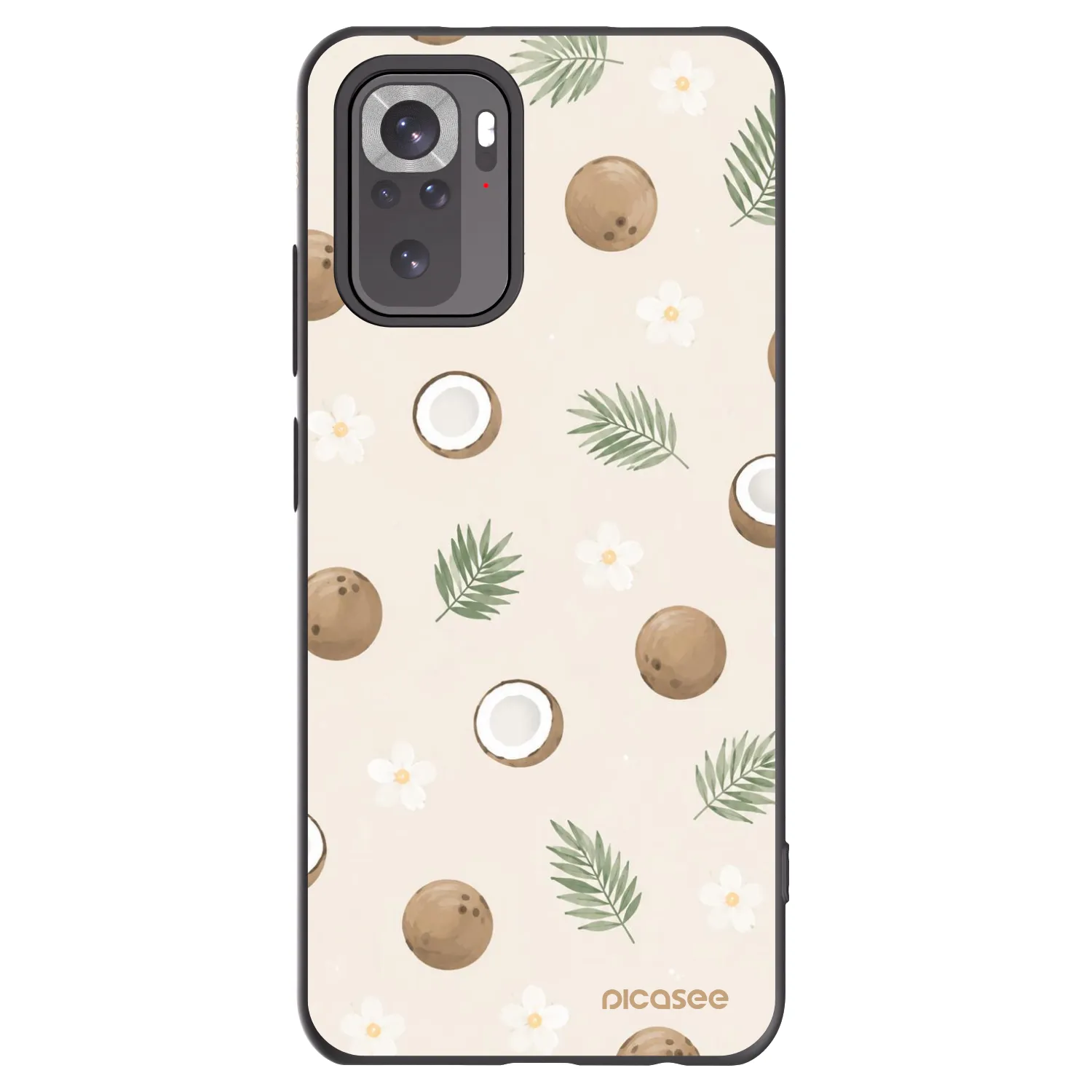 Picasee silikónový čierny obal pre Xiaomi Redmi Note 11S 4G - Coconut Breeze