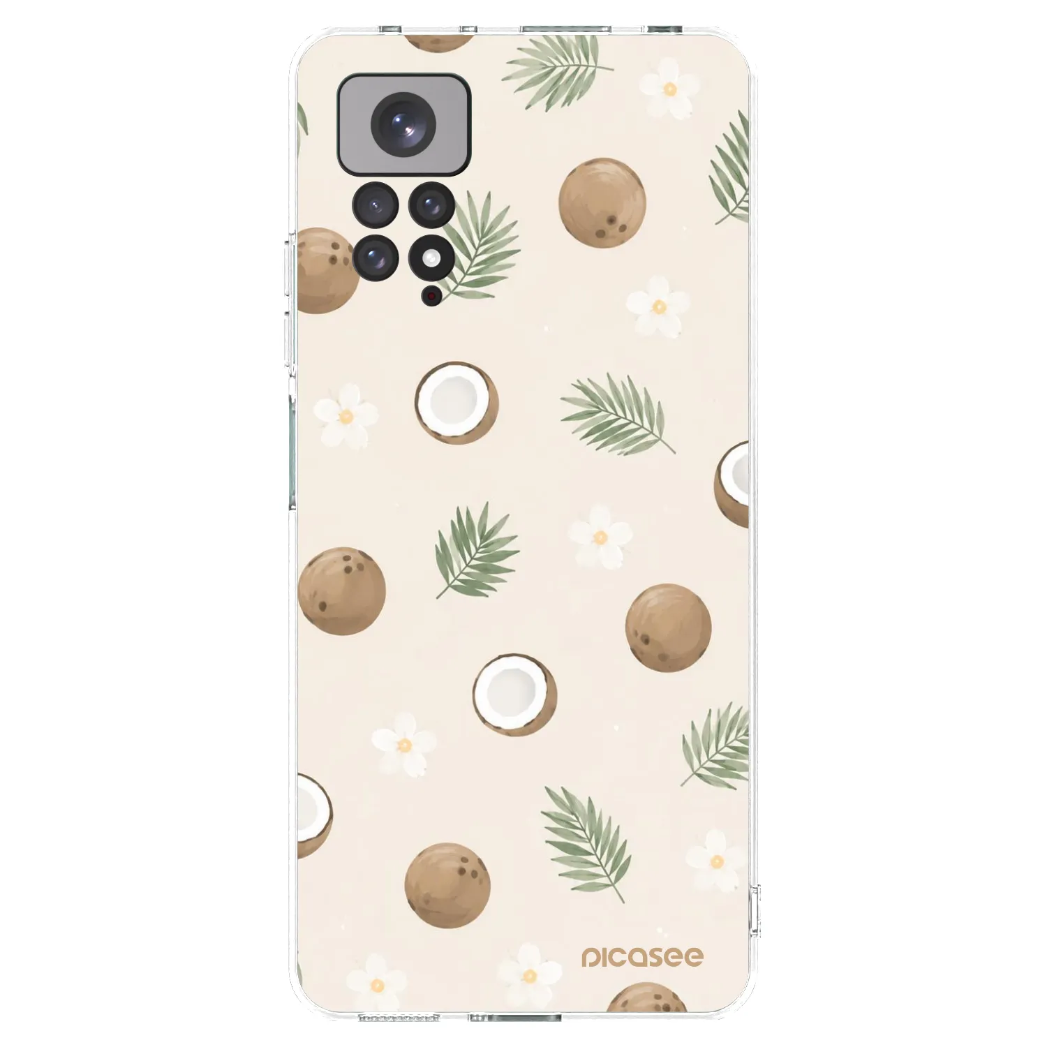 Picasee silikónový prehľadný obal pre Xiaomi Redmi Note 11S 4G - Coconut Breeze