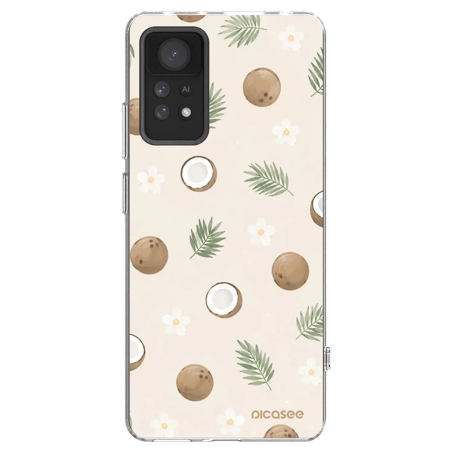 Picasee silikónový prehľadný obal pre Xiaomi Redmi Note 11 Pro - Coconut Breeze