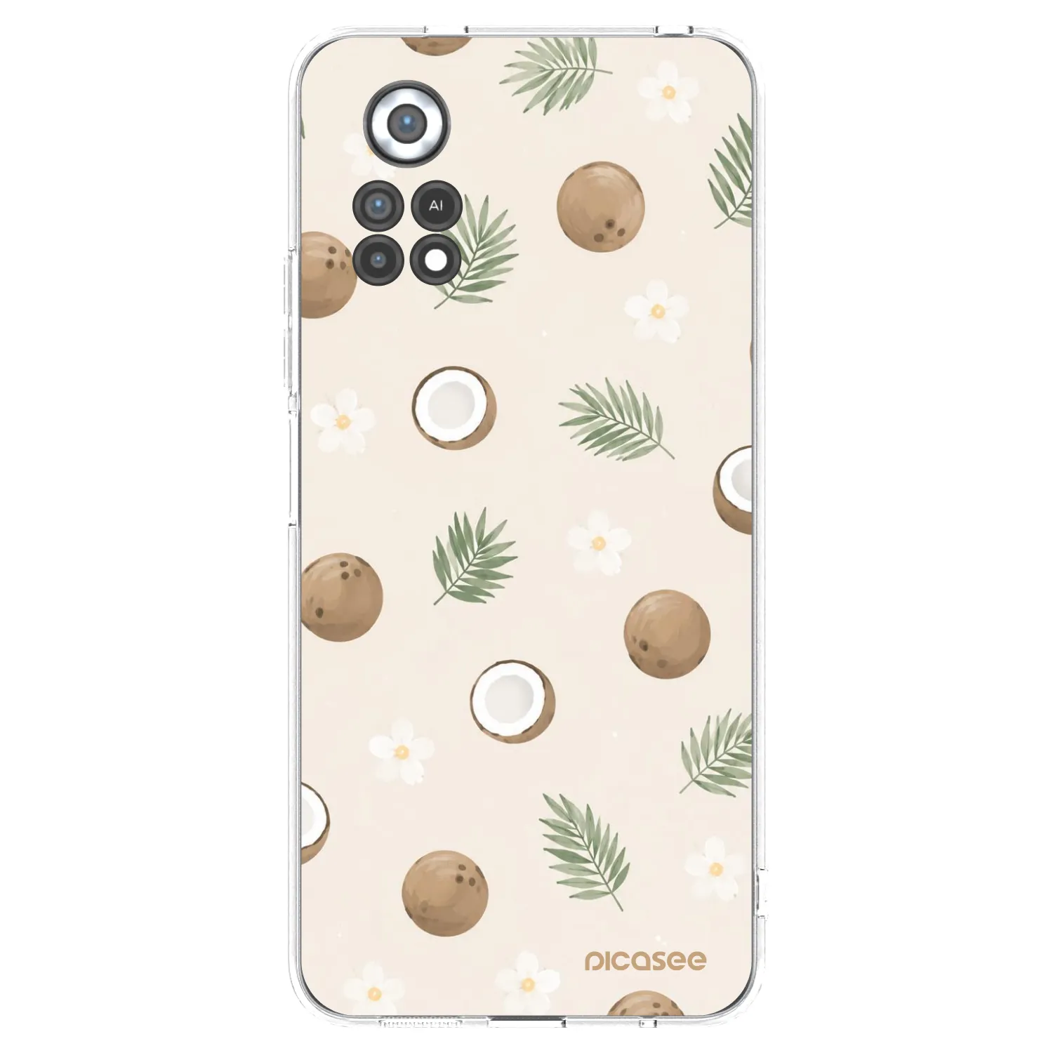 Picasee silikónový prehľadný obal pre Xiaomi Poco X4 Pro 5G - Coconut Breeze